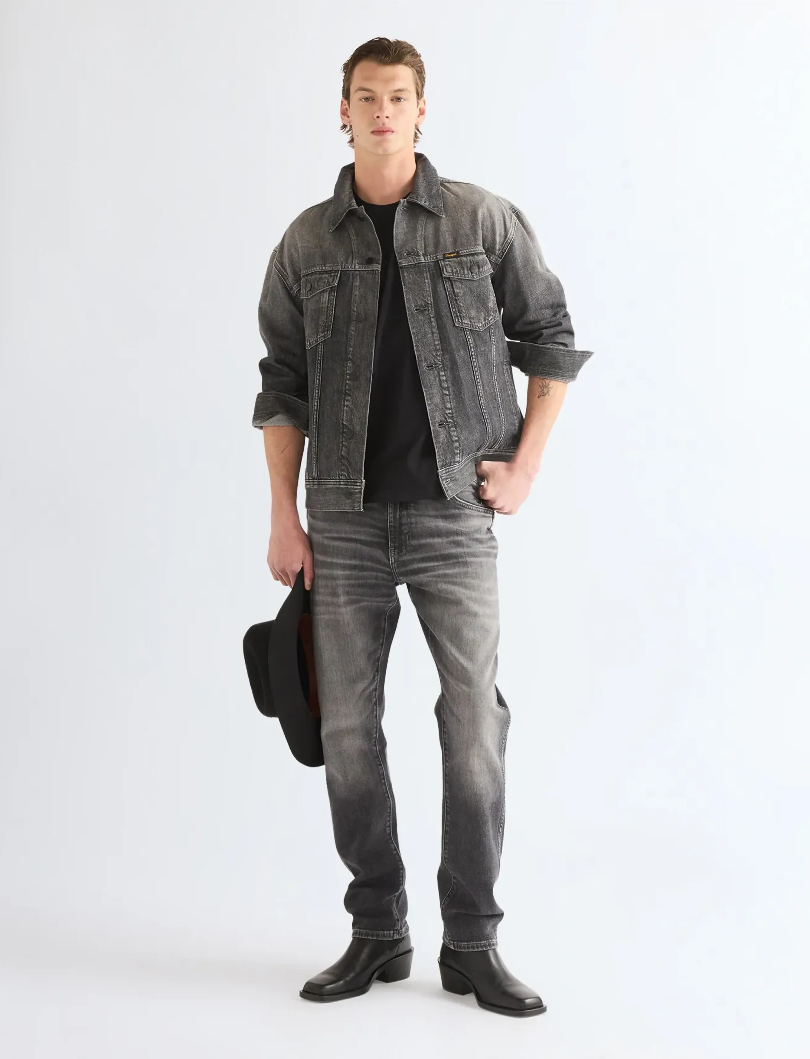 Wrangler - ANTI FIT TRUCKER JACKET - smoky granite - 3