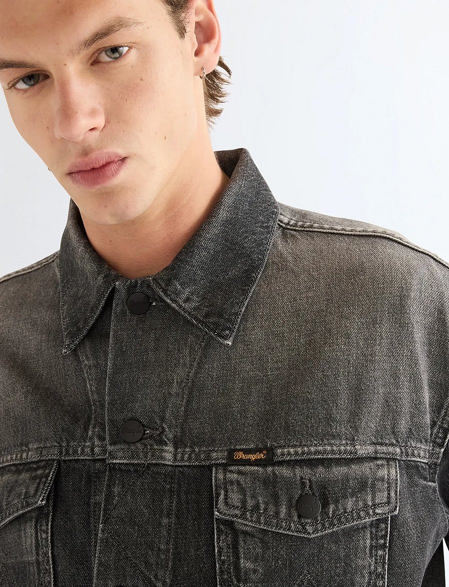 Wrangler - ANTI FIT TRUCKER JACKET - uforede denimjakker - smoky granite - 5