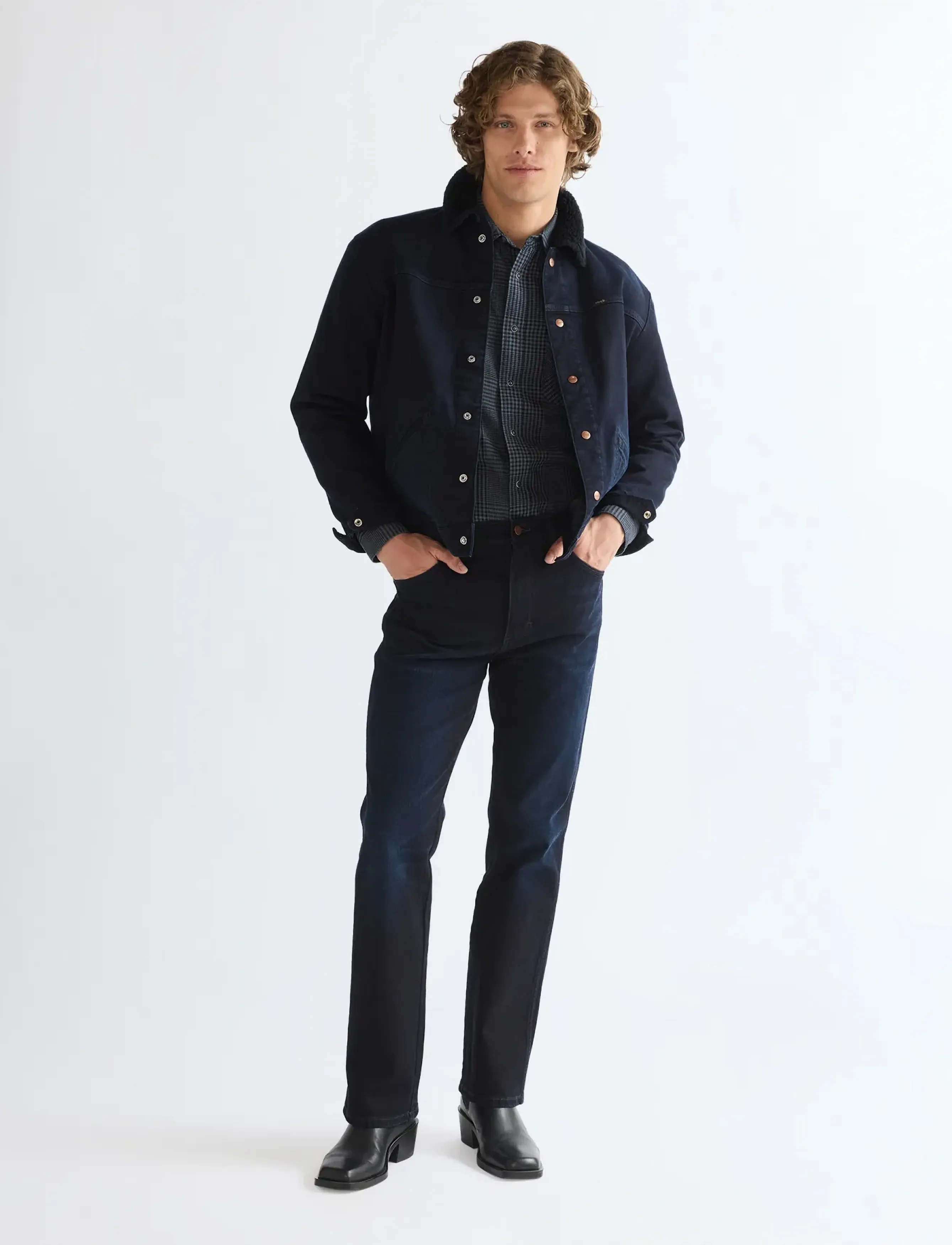 Wrangler - BUFFALO TRACE JACKET - džinsa jakas ar oderējumu - glacier blue - 3