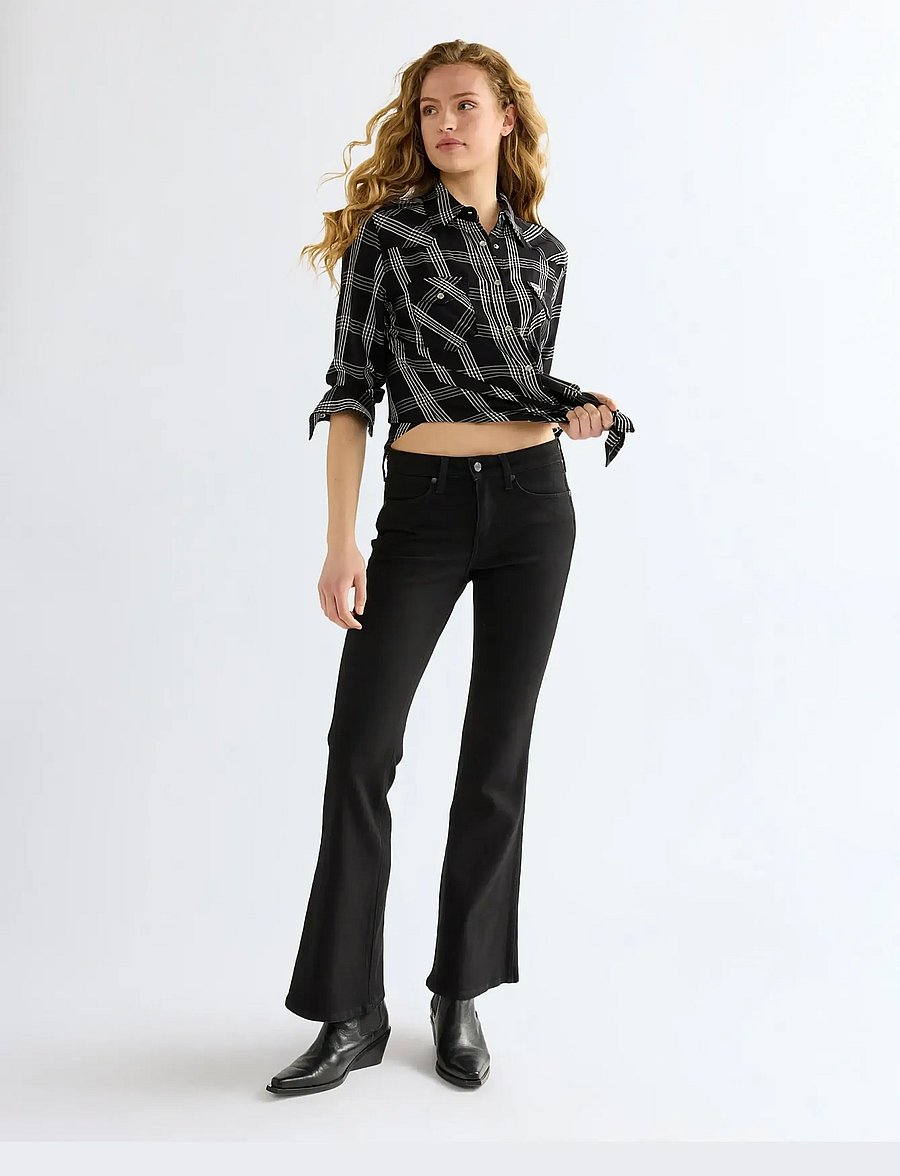 Wrangler - WESTERN SHIRT - langärmlige hemden - black - 3