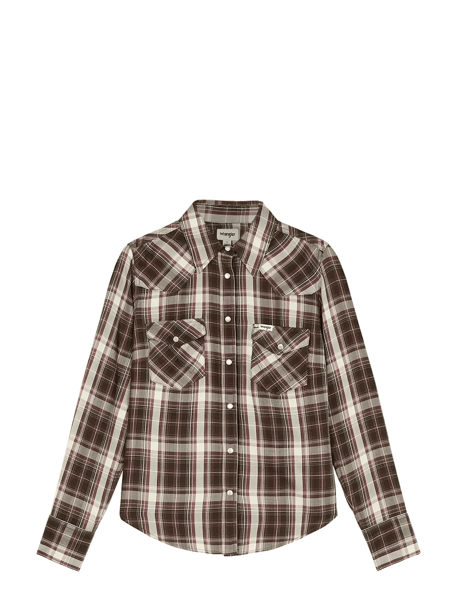 Wrangler - WESTERN SHIRT - långärmade skjortor - chocolate torte - 1