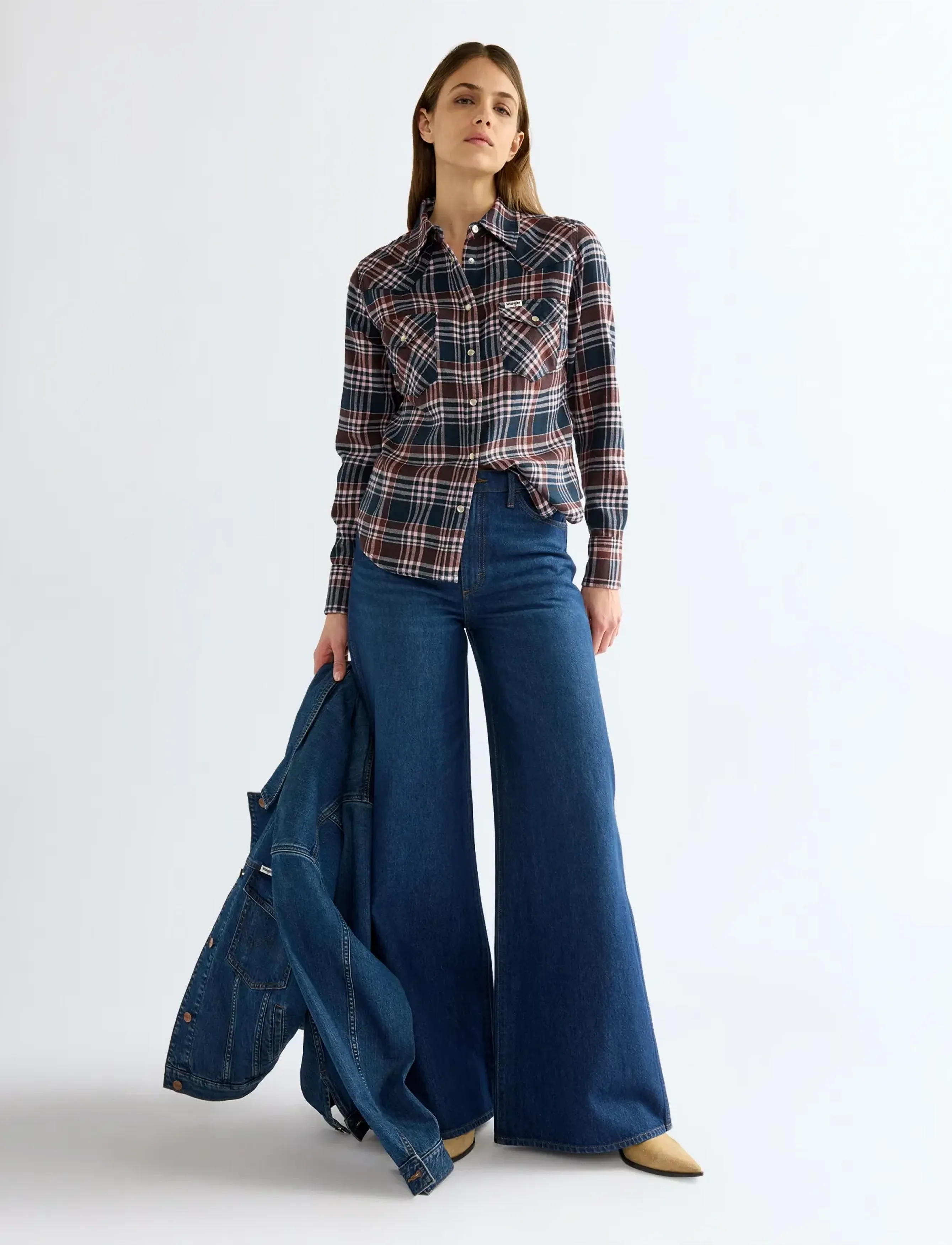 Wrangler - WESTERN SHIRT - pikkade varrukatega särgid - dark sapphire - 3