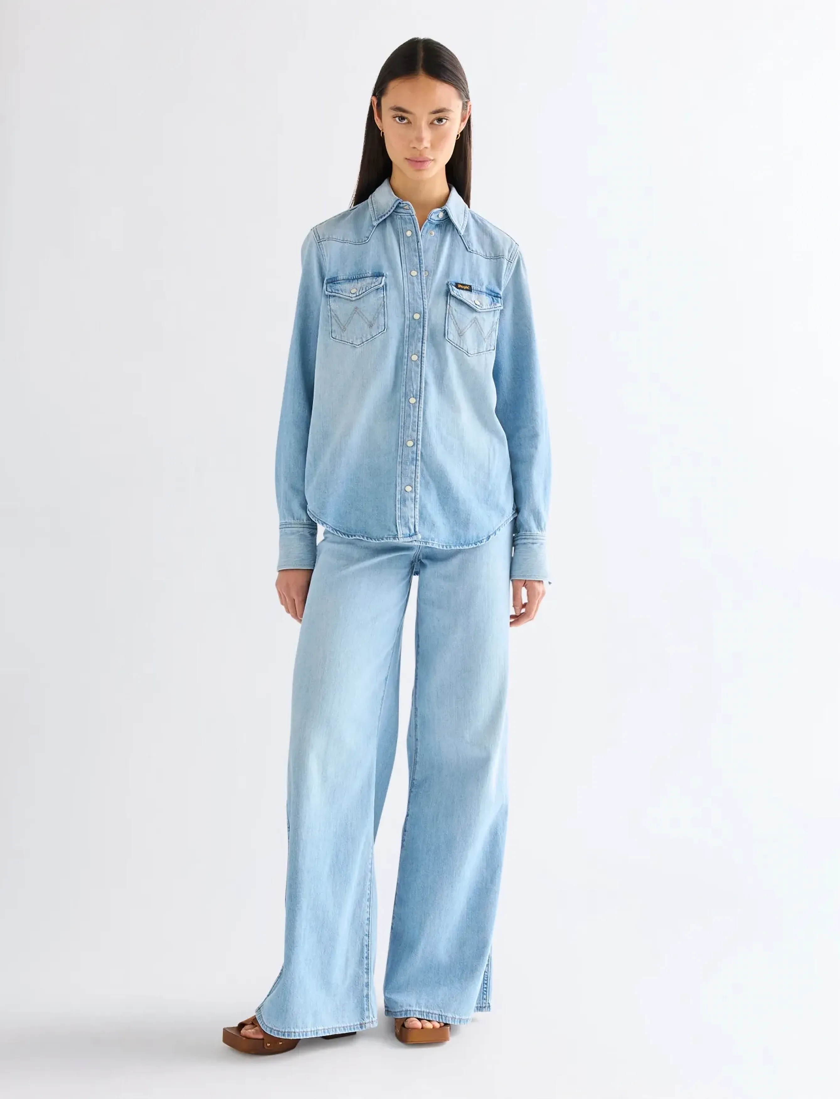 Wrangler - HERITAGE SHIRT - jeansskjortor - trophy twilight - 3