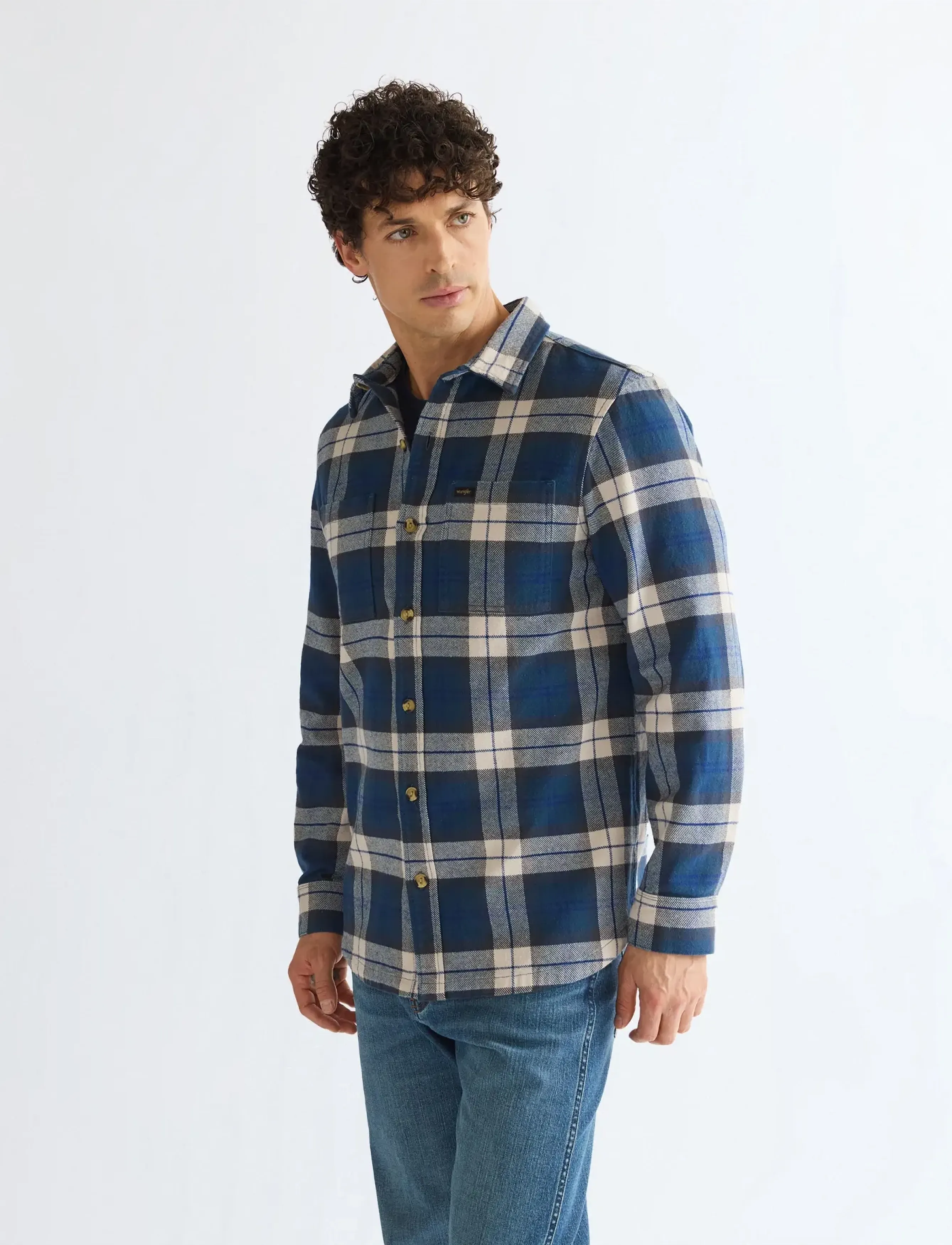 Wrangler OVERSHIRT - Vis alt - EBONY / navy