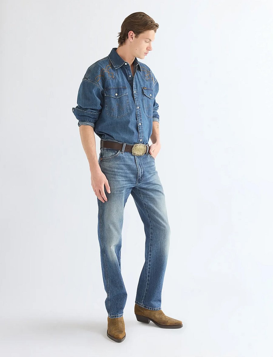 Wrangler - WESTERN SHIRT - jeansskjortor - river rock - 3