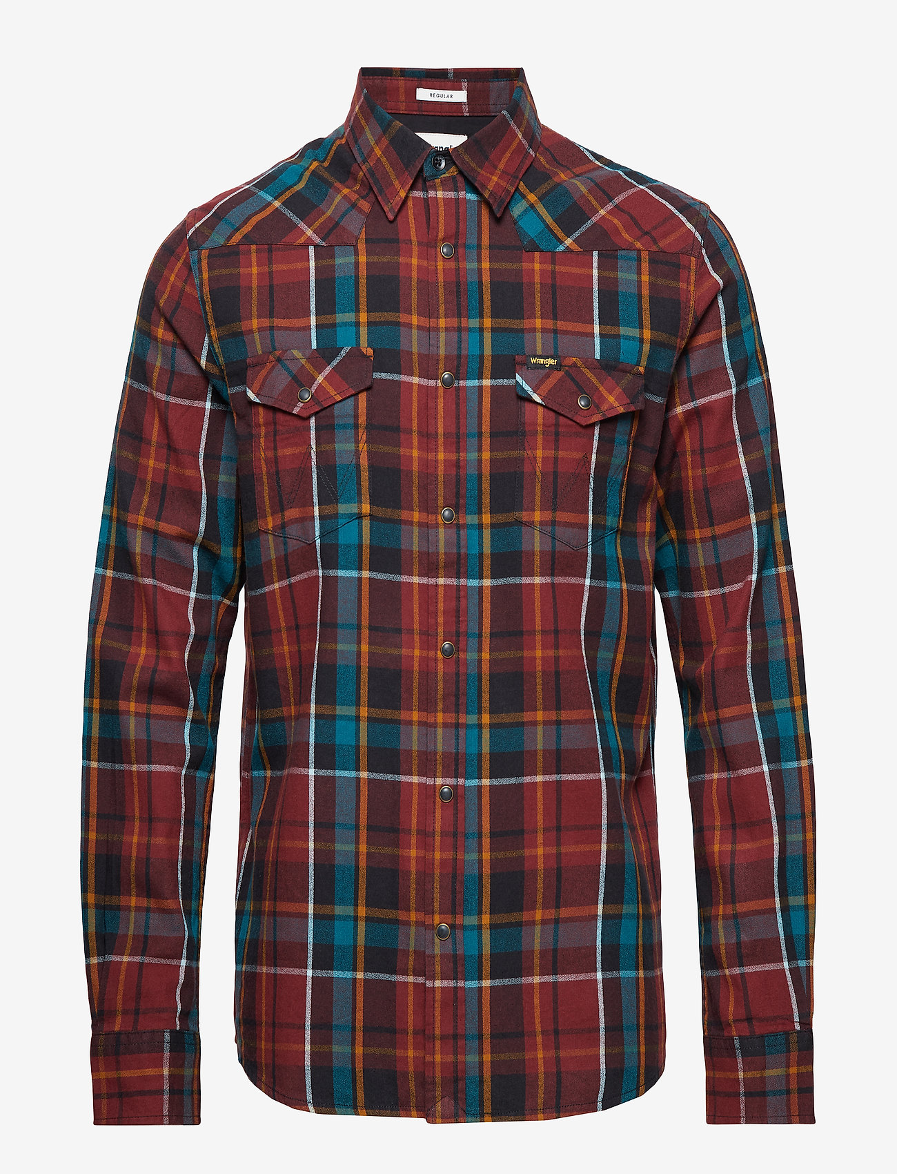 Wrangler - LS WESTERN SHIRT - madder brown - 0