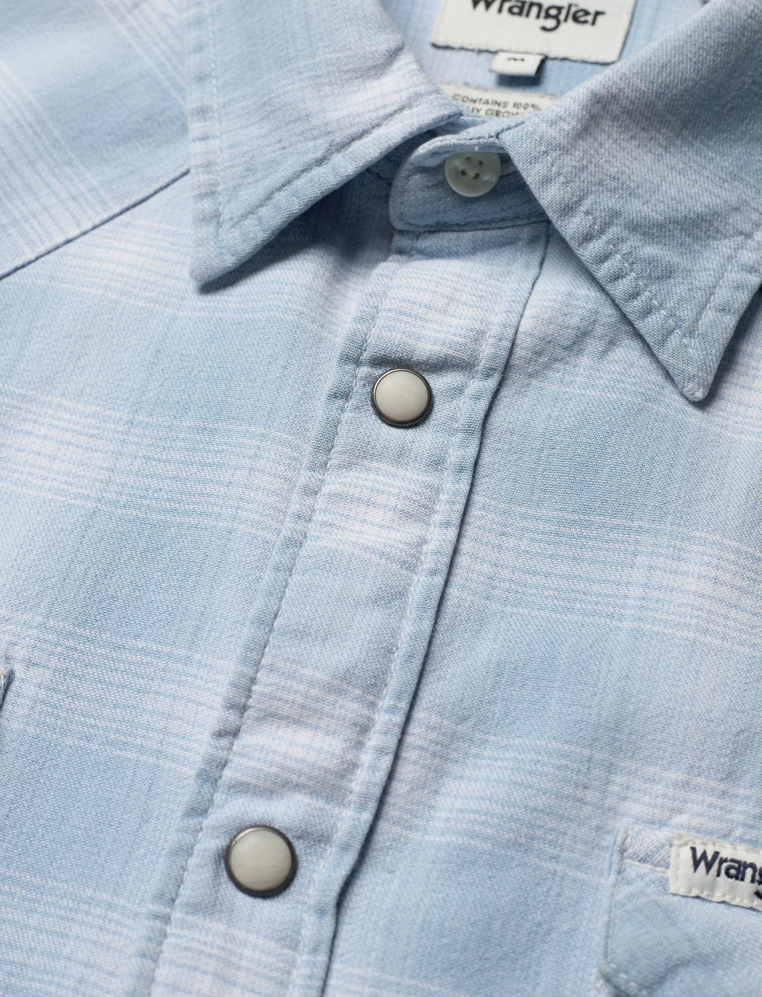 Wrangler - LS WESTERN SHIRT - light indigo - 2