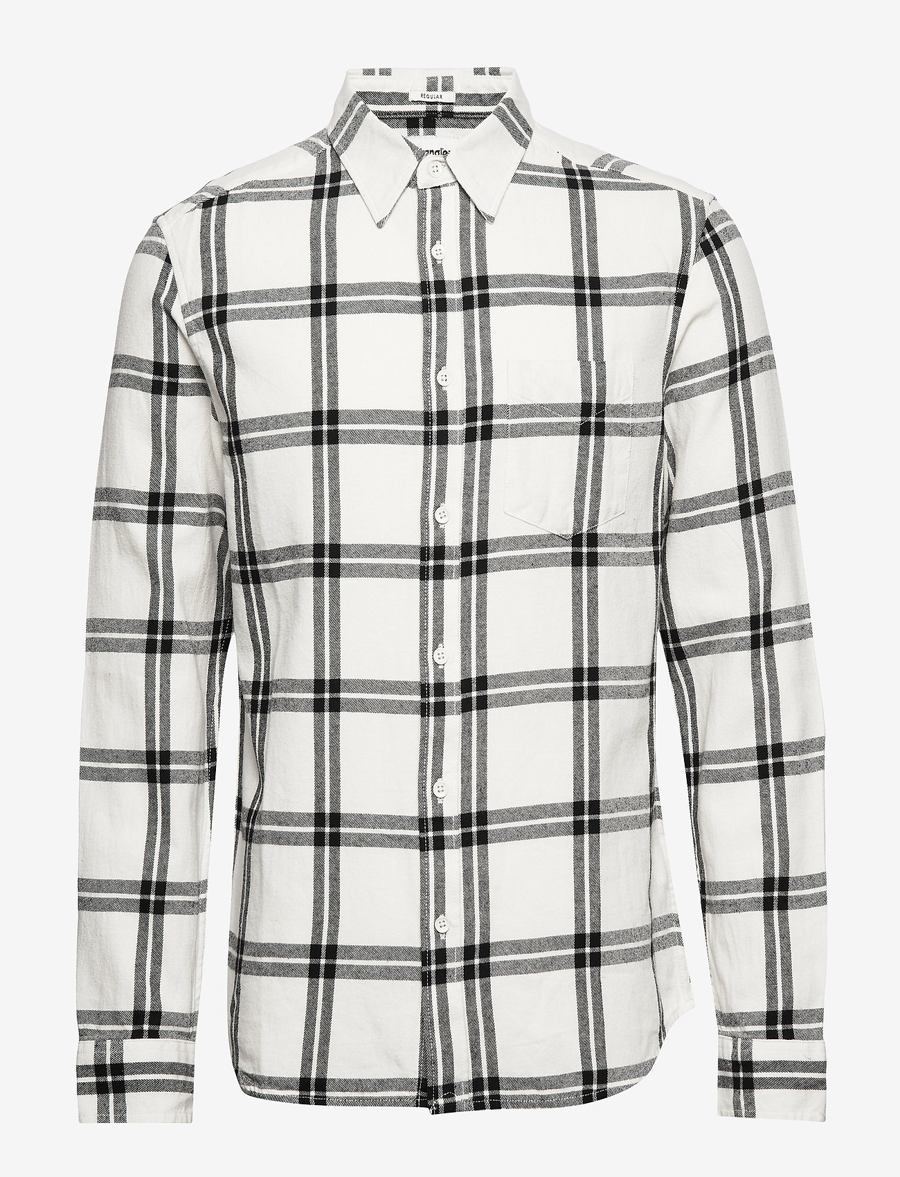 Wrangler - LS 1 PKT SHIRT OFF WHITE - off white - 0