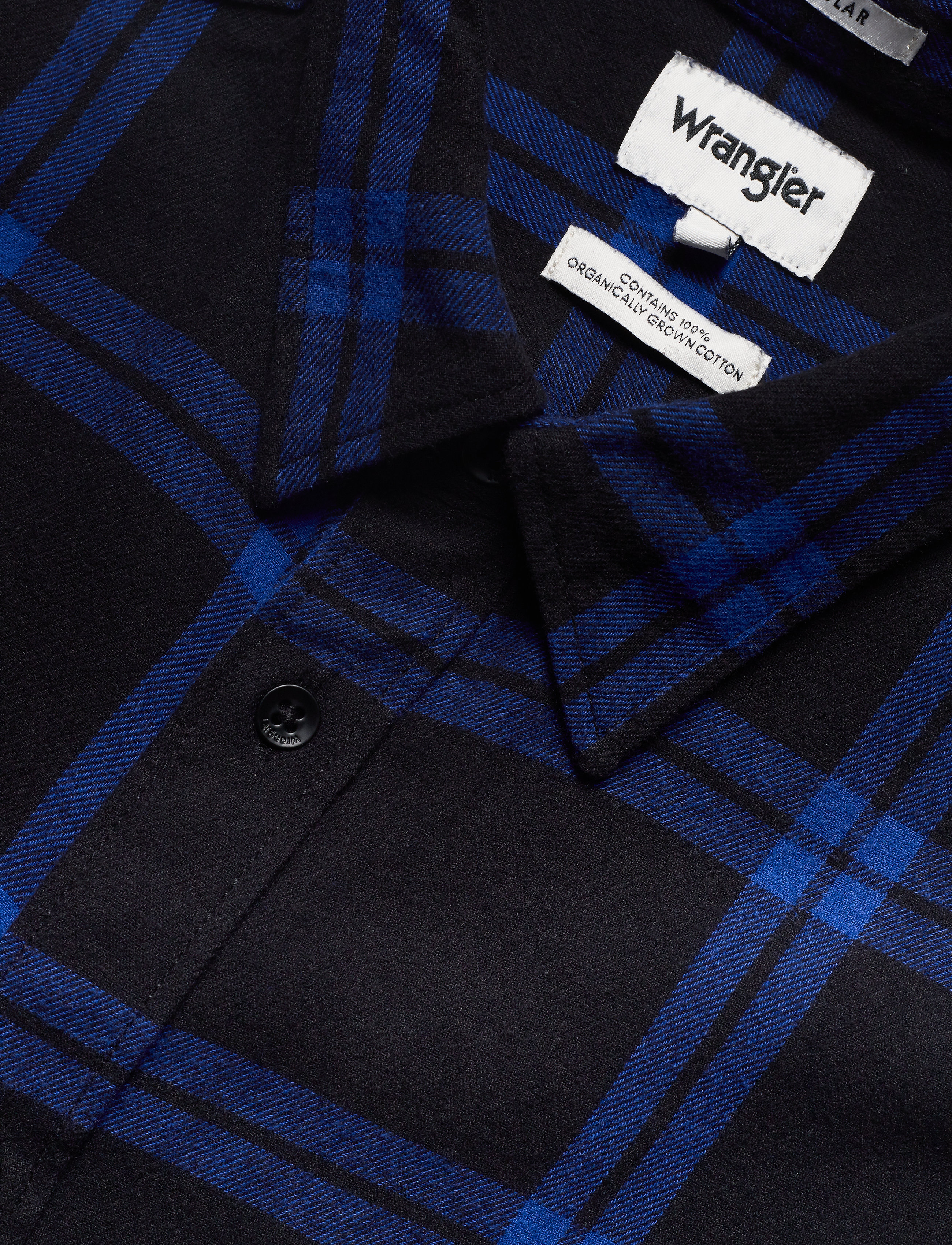 Wrangler - LS 1 PKT SHIRT COBALT BLUE - cobalt blue - 3