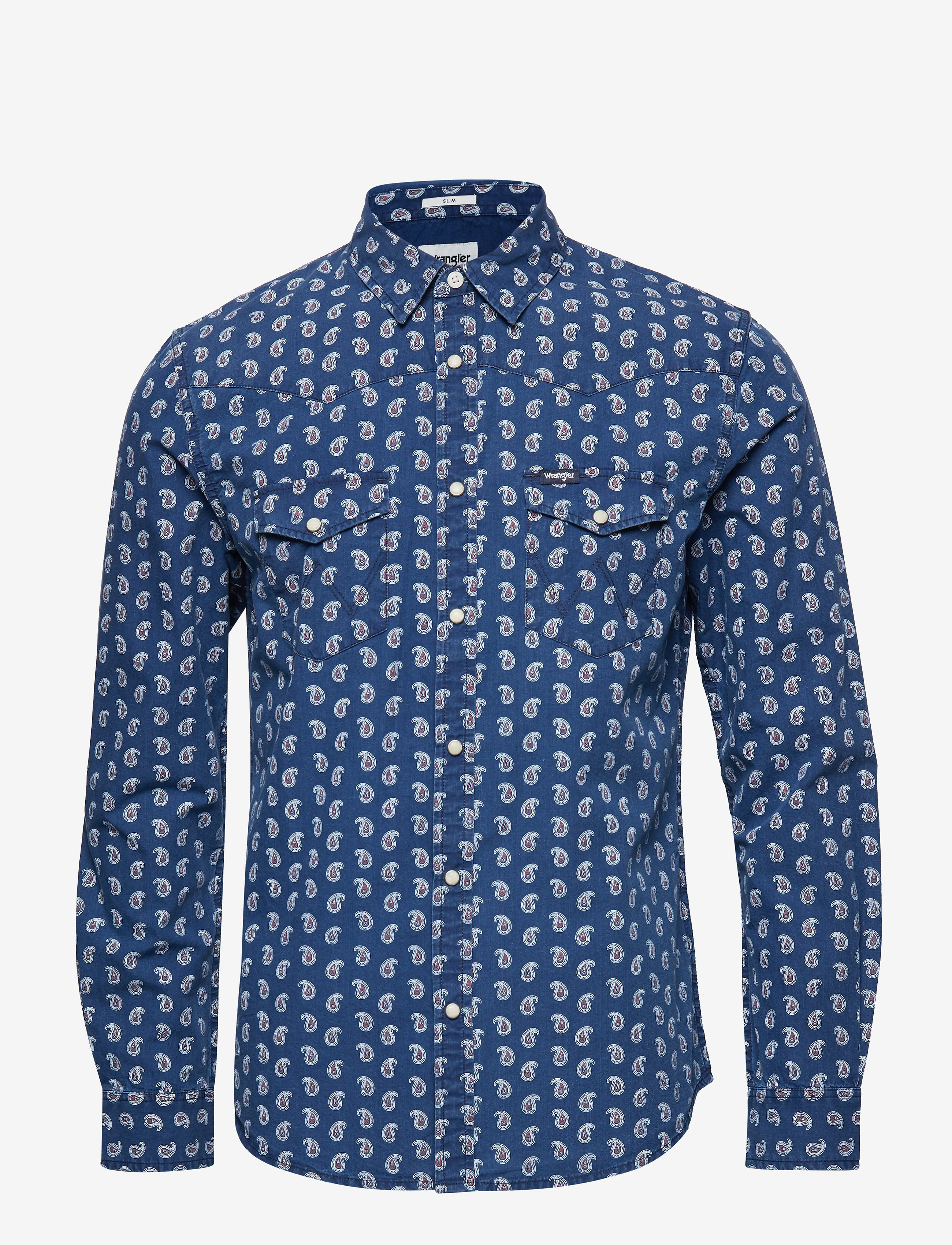 Wrangler - LS WESTERN SHIRT - mid indigo - 0