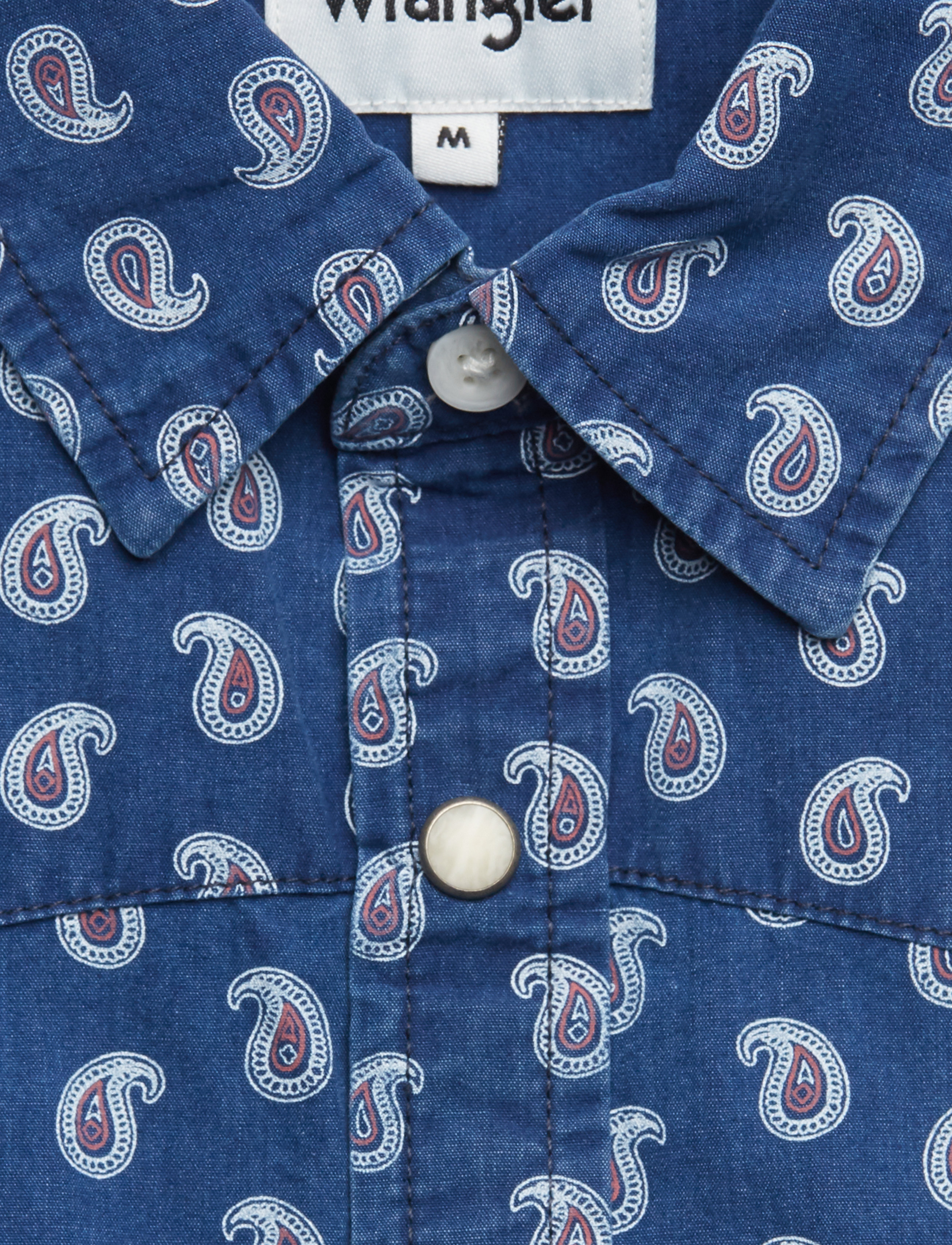 Wrangler - LS WESTERN SHIRT - mid indigo - 2