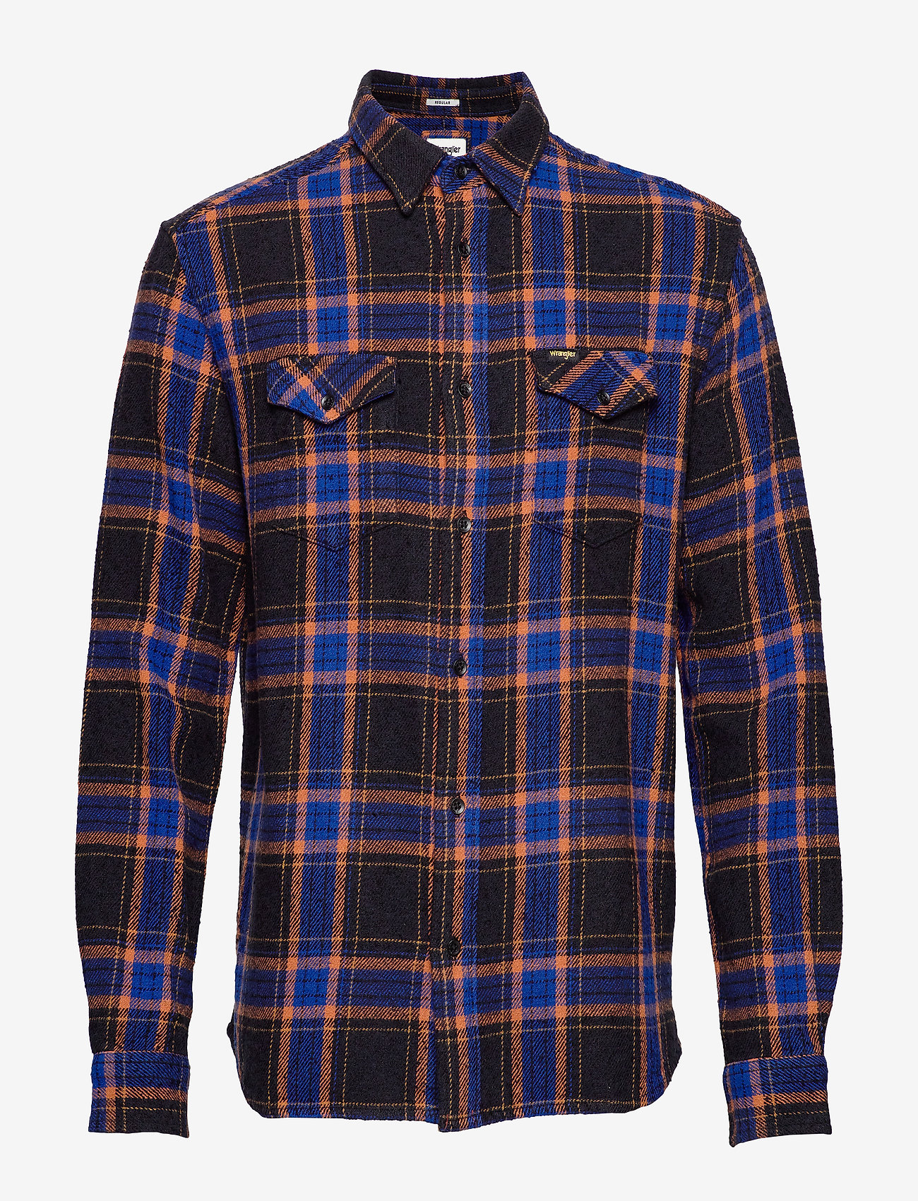 Wrangler - LS 2 PKT FLAP SHIRT BLACK - black - 0