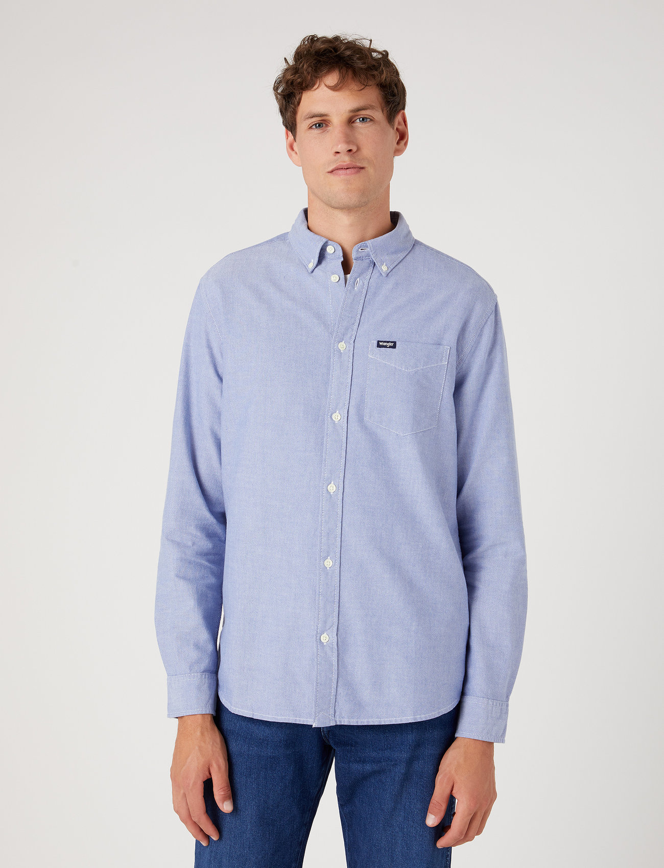 Wrangler - BUTTON DOWN SHIRT - casual skjorter - blue tint - 0