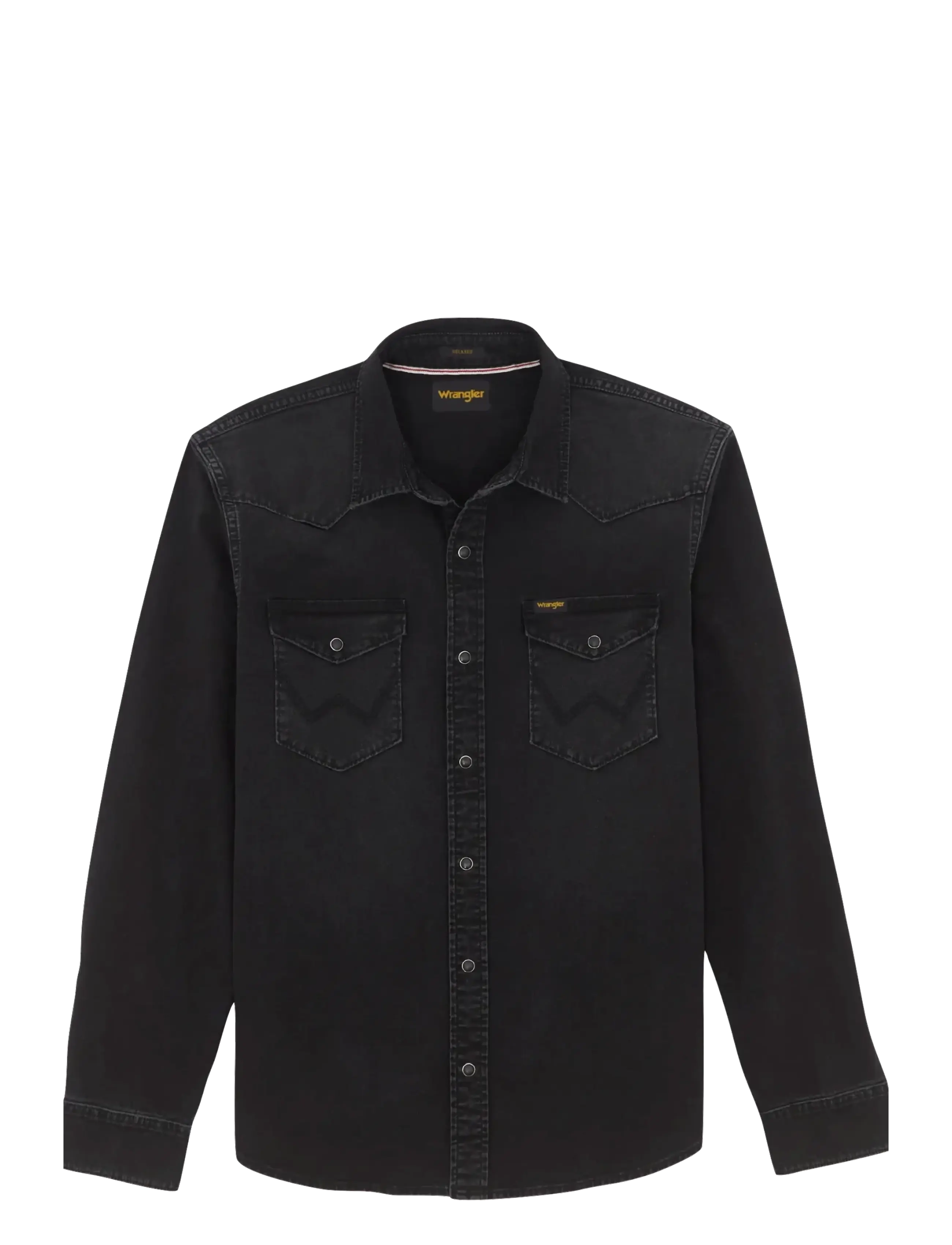 Wrangler WESTERN SHIRT - Skjorter - BLACK / black