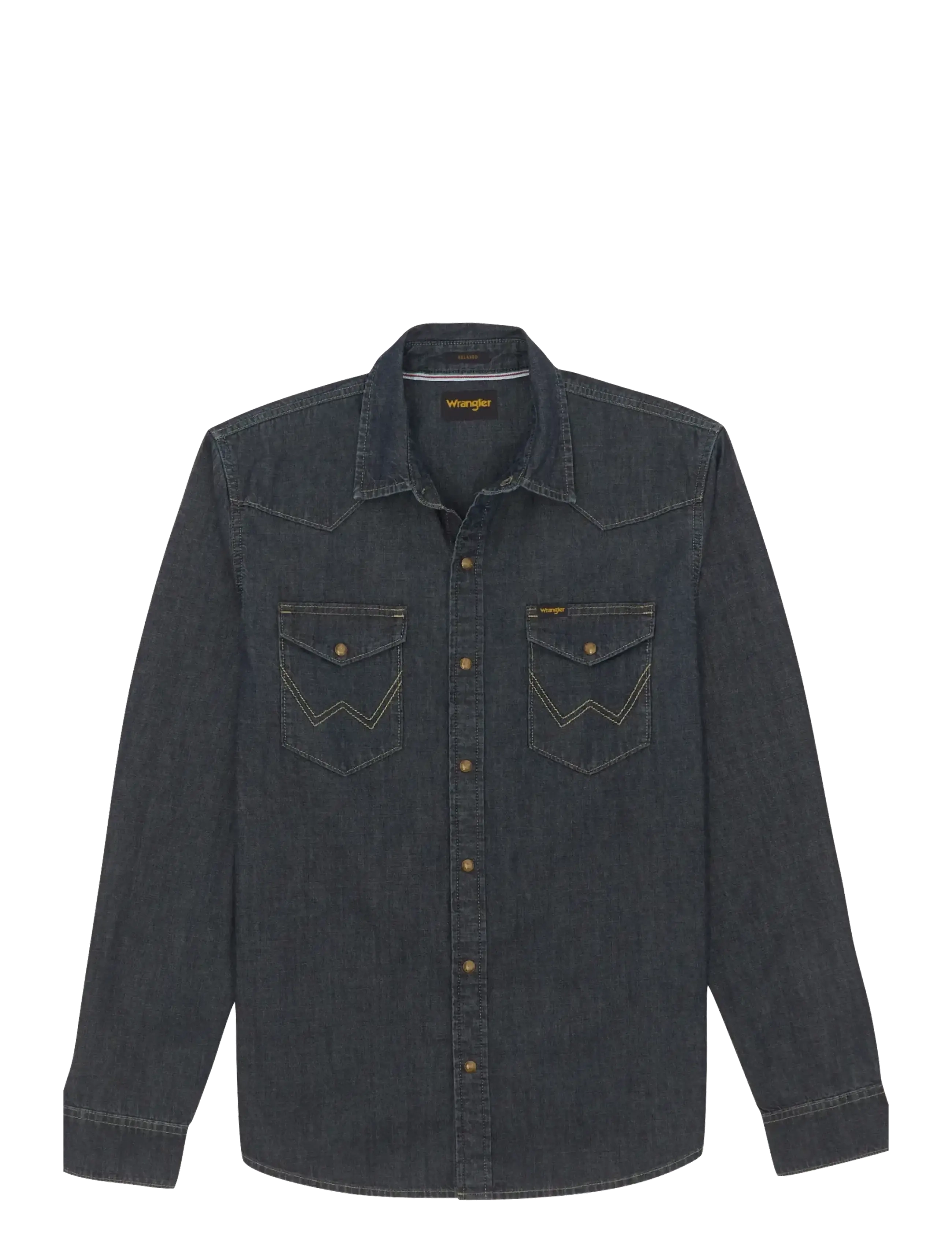 WRANGLER Western Shirt Navy - Sx00 - Herren