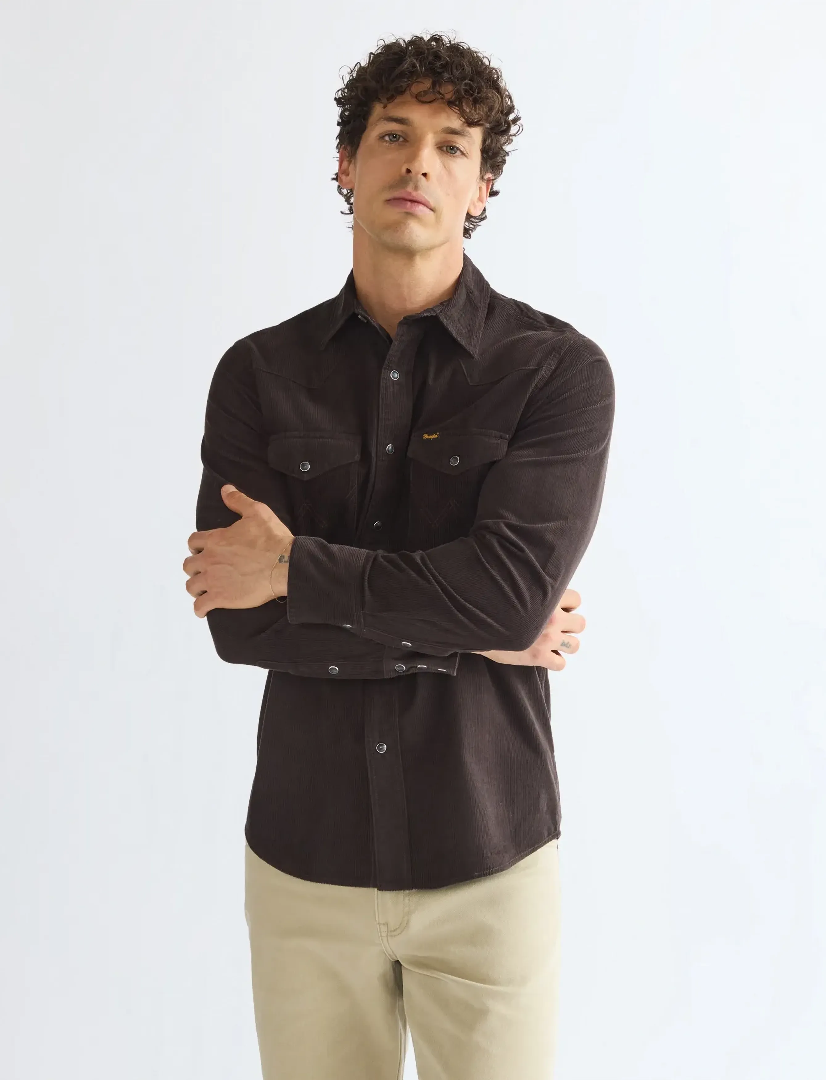 Wrangler WESTERN SHIRT - Kleidung - CHOCOLATE TORTE / brown