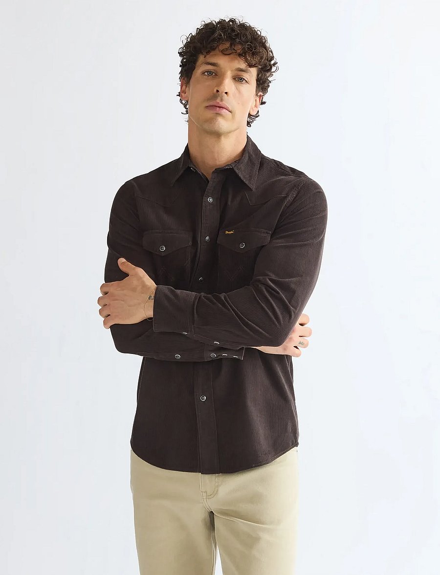 Wrangler - WESTERN SHIRT - ternede skjorter - chocolate torte - 0