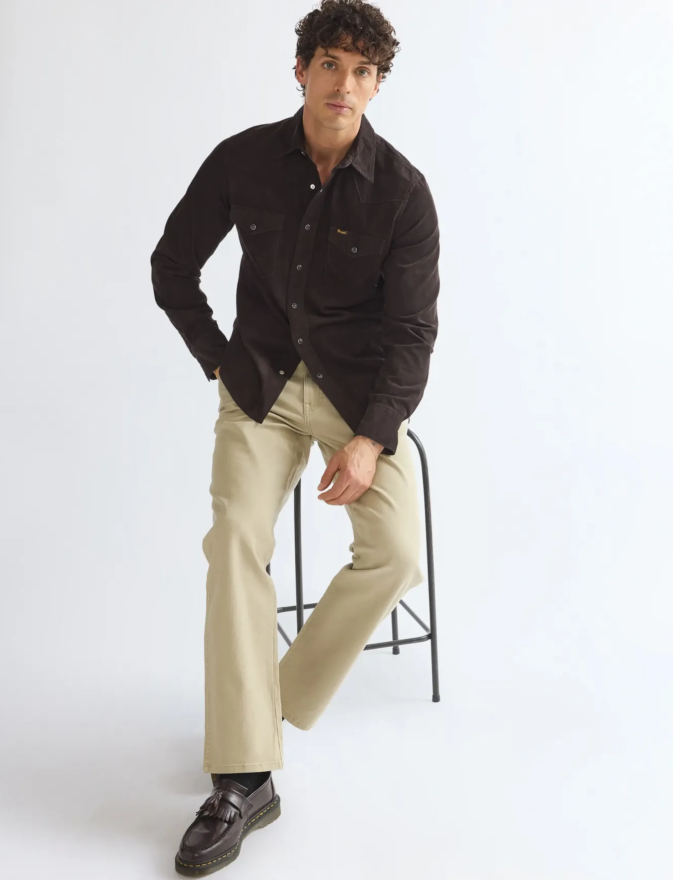 WRANGLER Western Shirt casual skjortor herr – bild 6