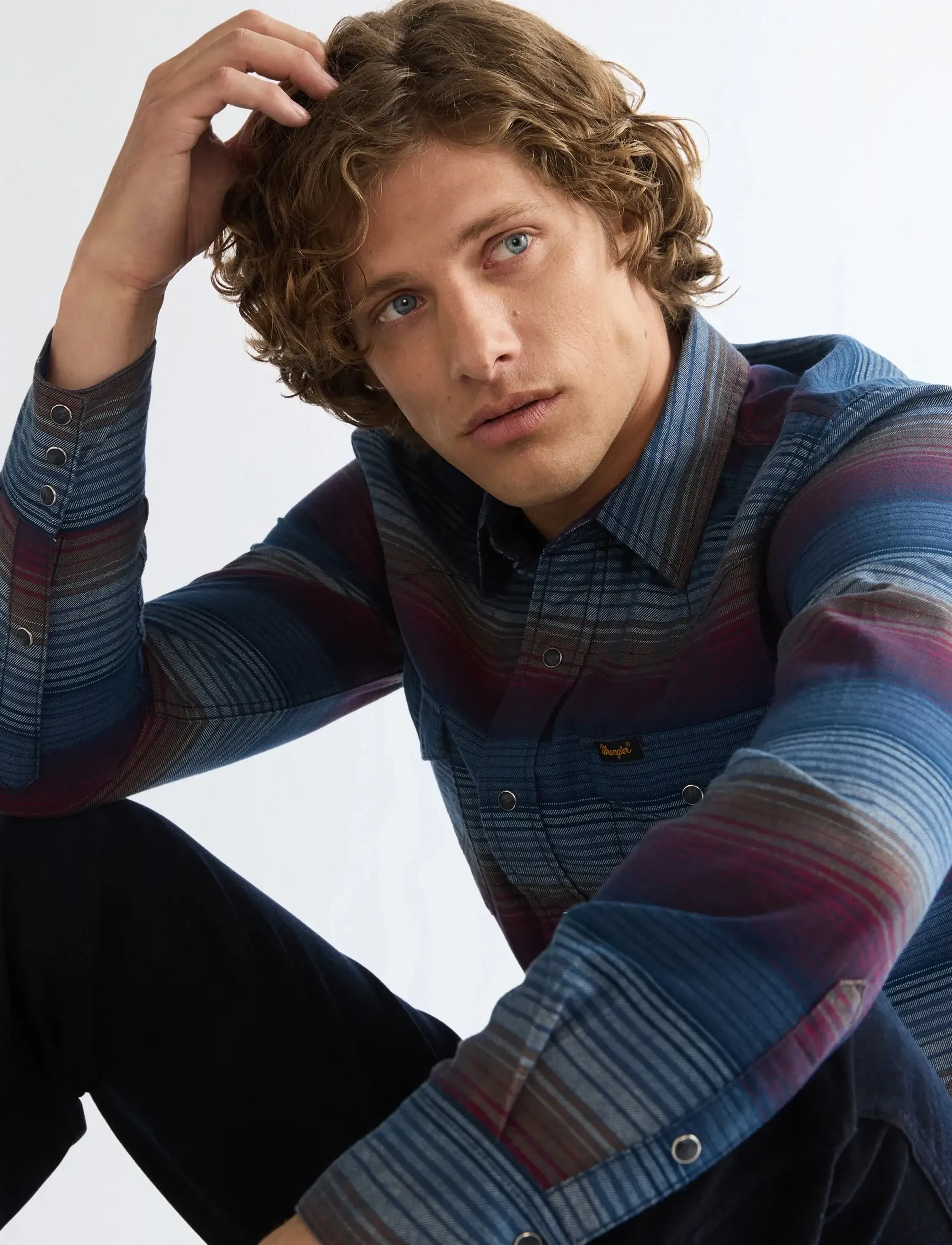 WRANGLER Western Shirt casual skjortor herr – bild 5