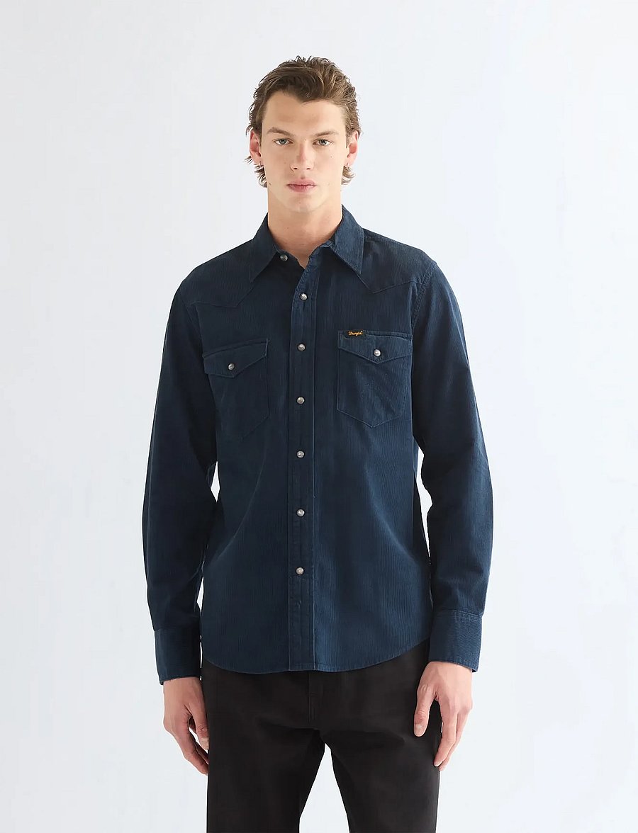 Wrangler - WESTERN SHIRT - karierte hemden - dark sapphire - 0