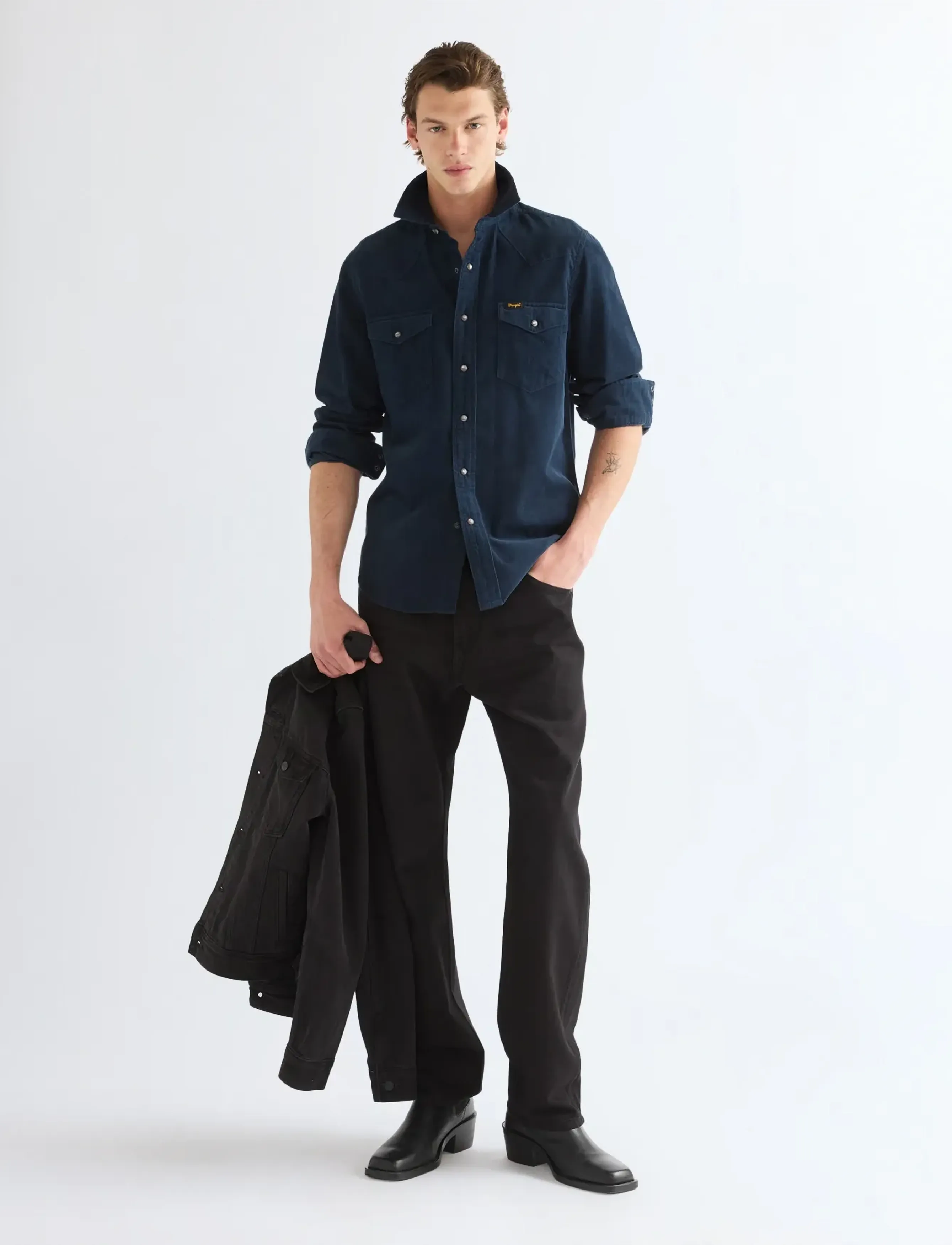 Wrangler - WESTERN SHIRT - jeanshemden - dark sapphire - 3