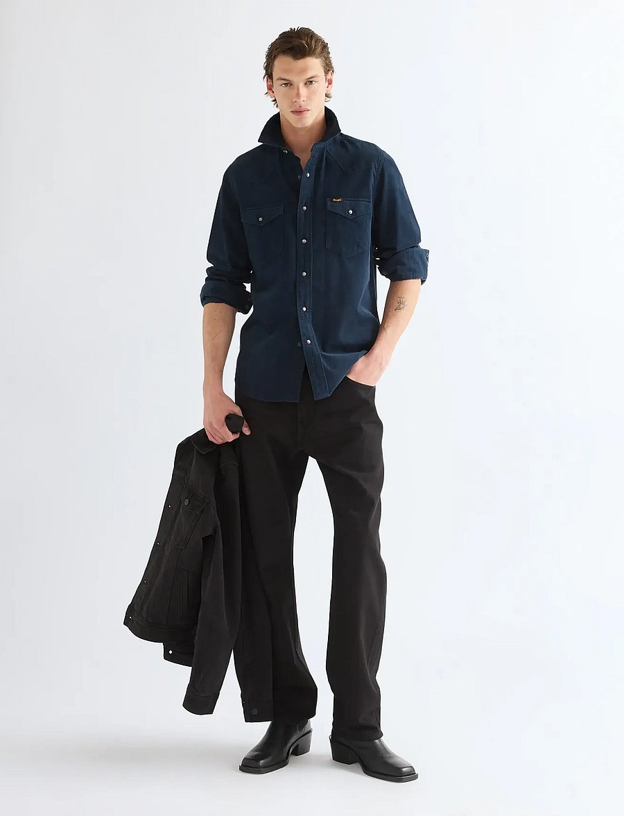 Wrangler - WESTERN SHIRT - karierte hemden - dark sapphire - 3