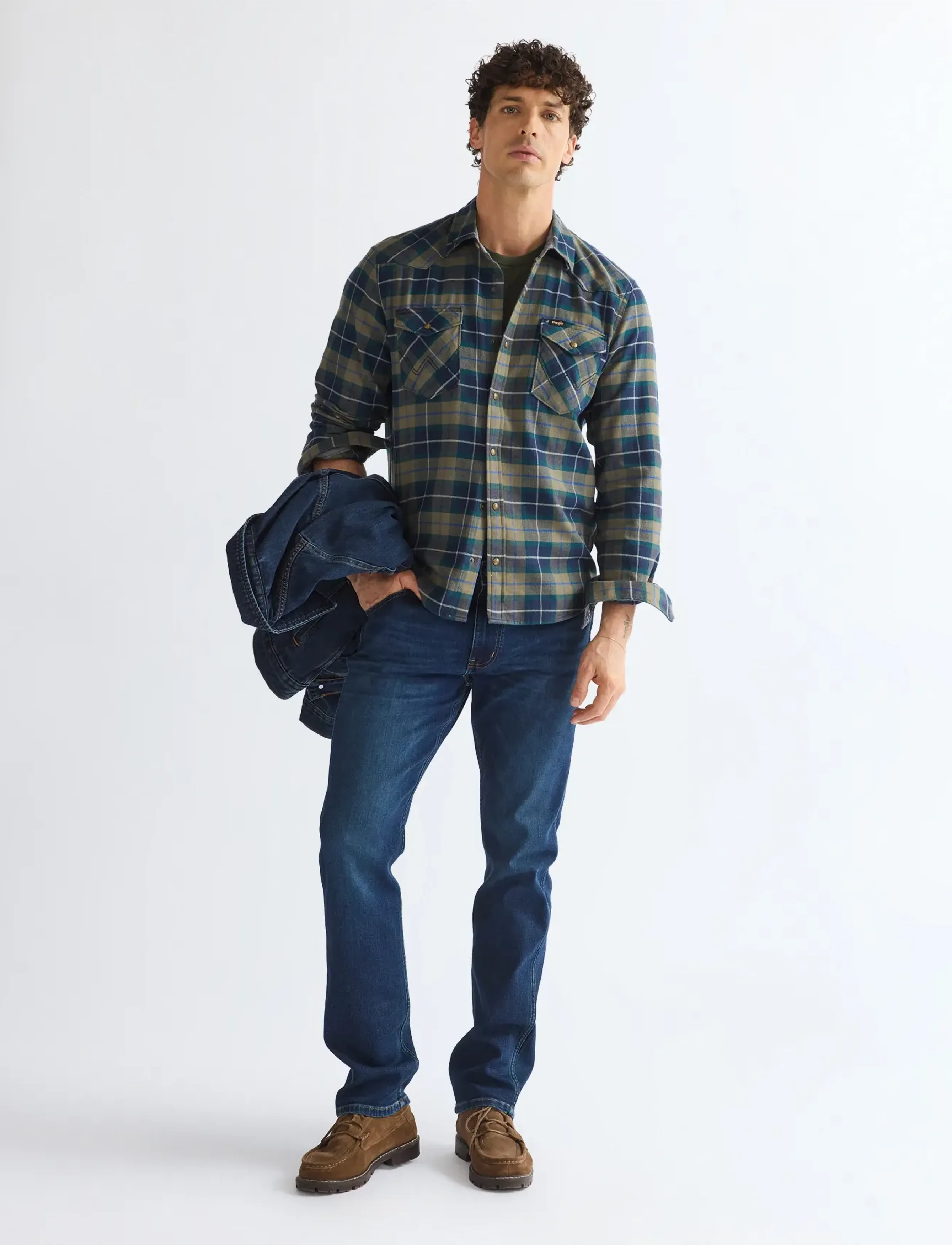 Wrangler - WESTERN SHIRT - män - dusty olive - 3