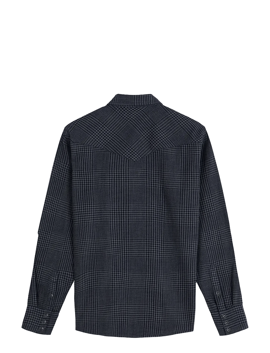 Wrangler - WESTERN SHIRT - karierte hemden - healthered indigo - 2