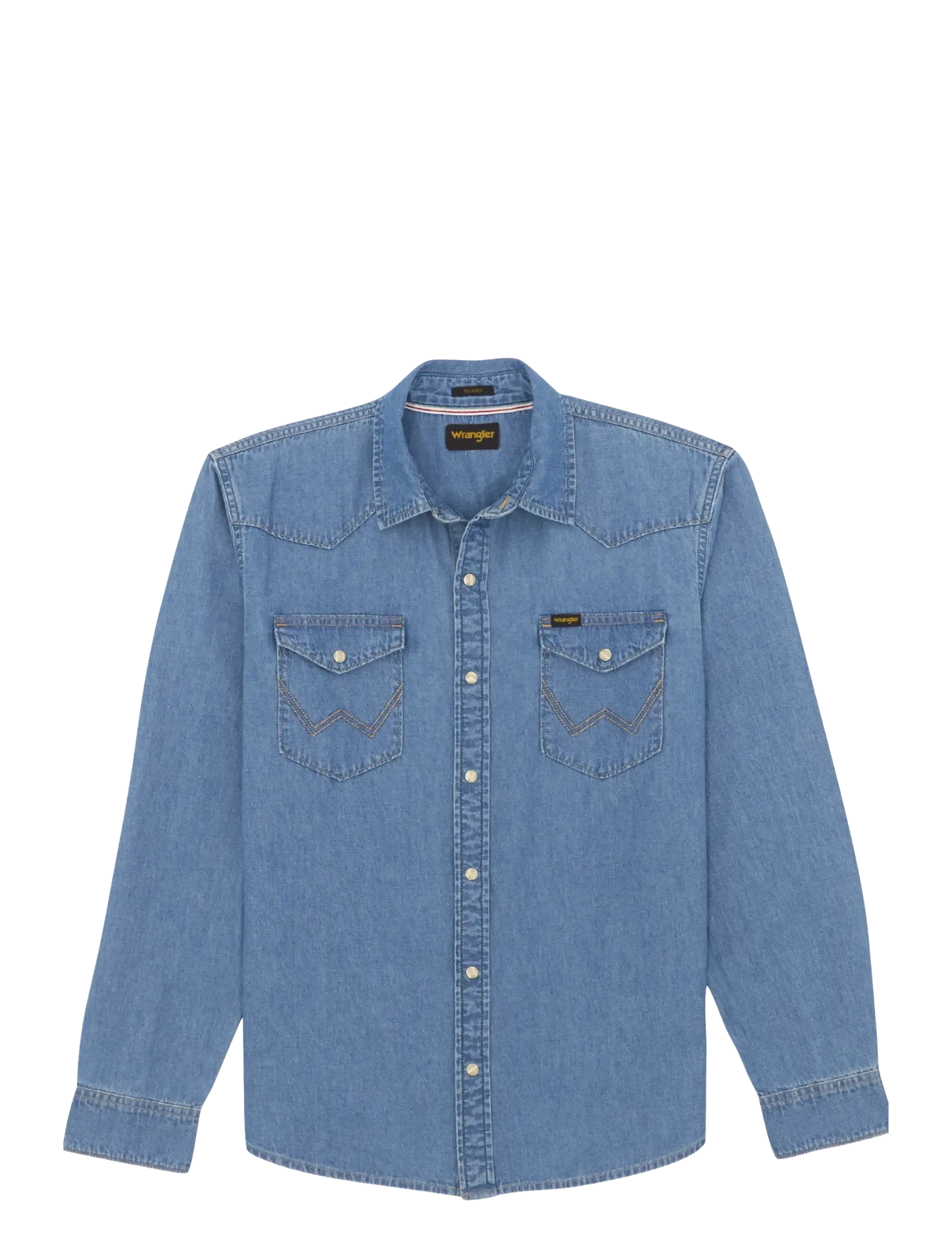 WRANGLER Western Shirt Blau - Sx00 - Herren