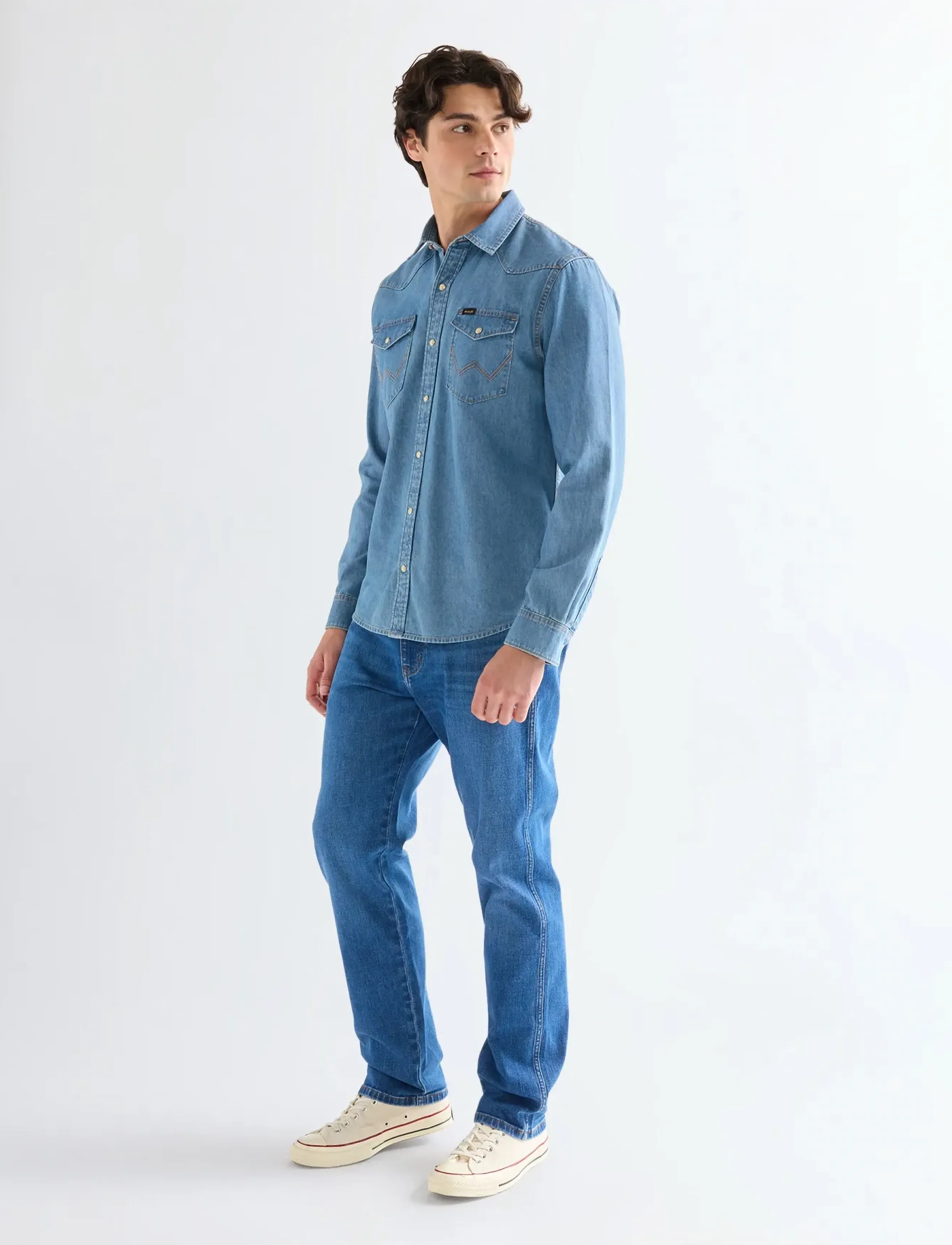 Wrangler - WESTERN SHIRT - sünnipäevakingitused - lake - 4
