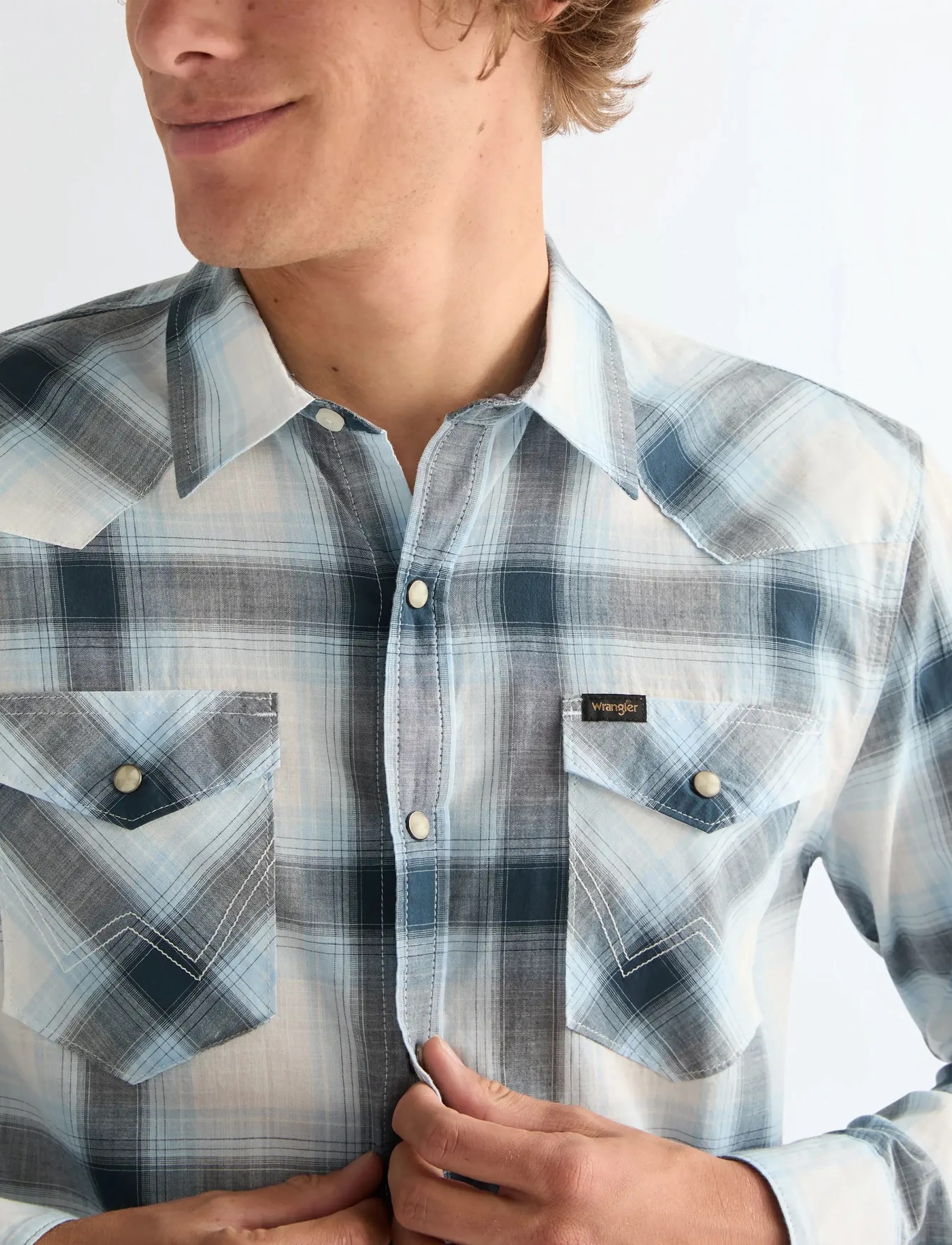Wrangler - WESTERN SHIRT - fødselsdagsgaver - midnight navy - 5