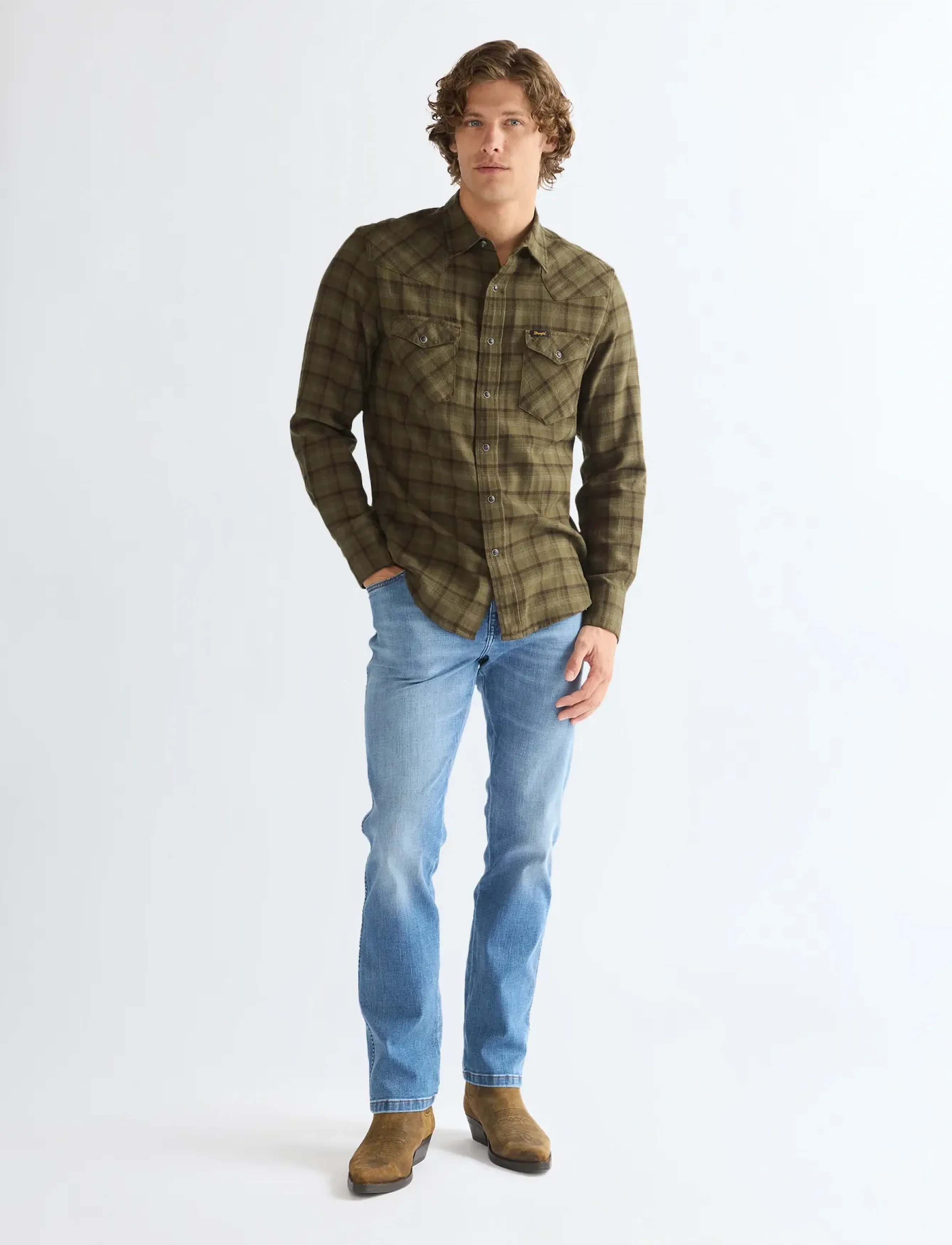 Wrangler - WESTERN SHIRT - jeanshemden - olive night - 3