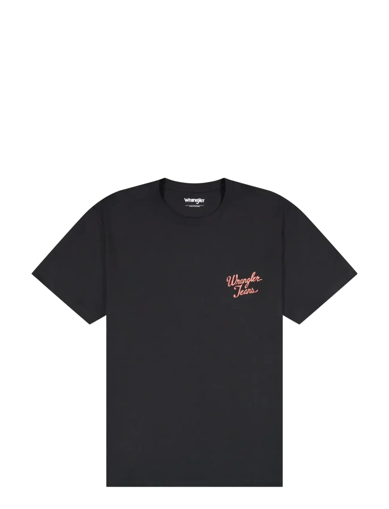 Wrangler LOGO TEE - T-shirts - BLACK / black