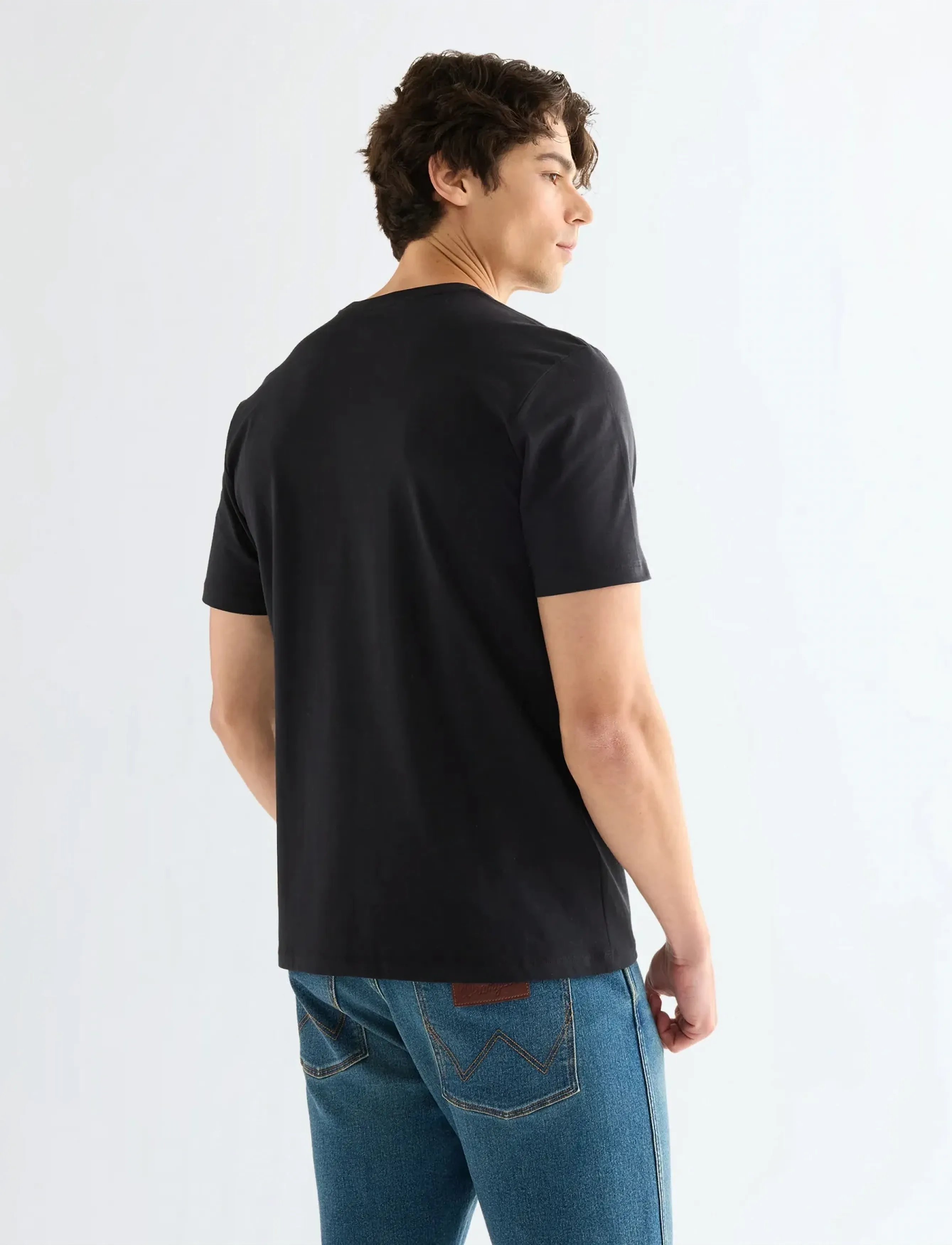 Wrangler - LOGO TEE - laveste priser - black - 3