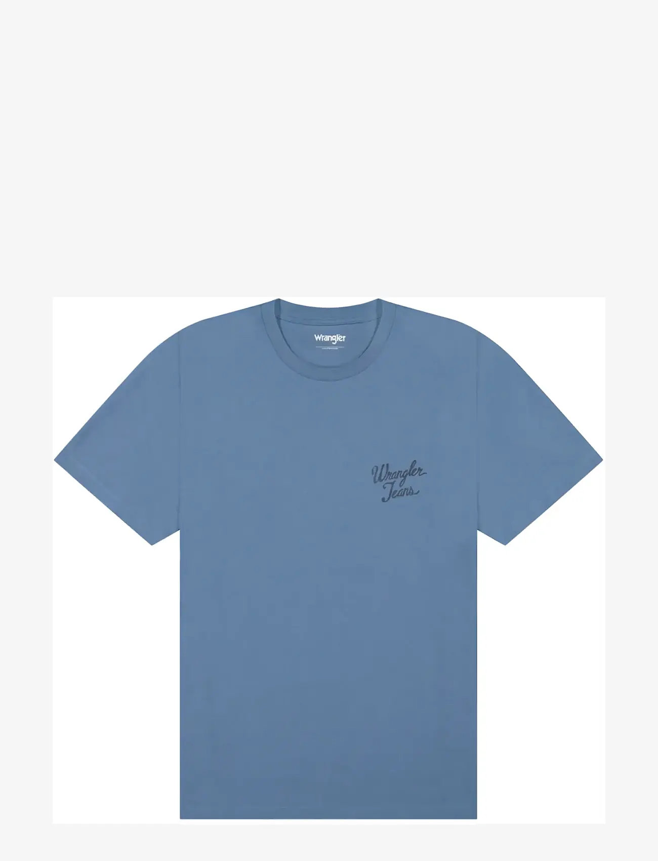 Wrangler - LOGO TEE - short-sleeved t-shirts - captains blue - 1