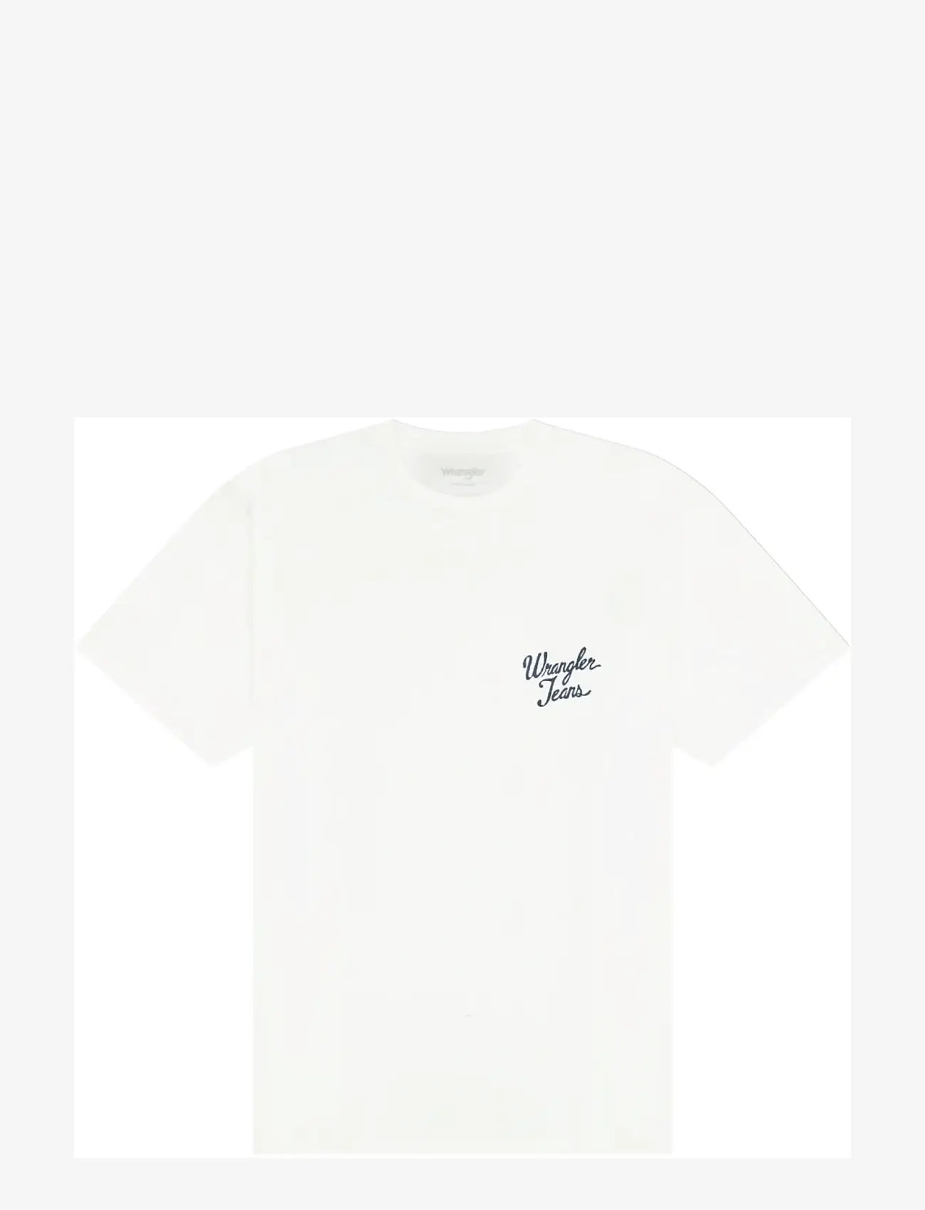 Wrangler - LOGO TEE - efterårstøj - worn white - 1