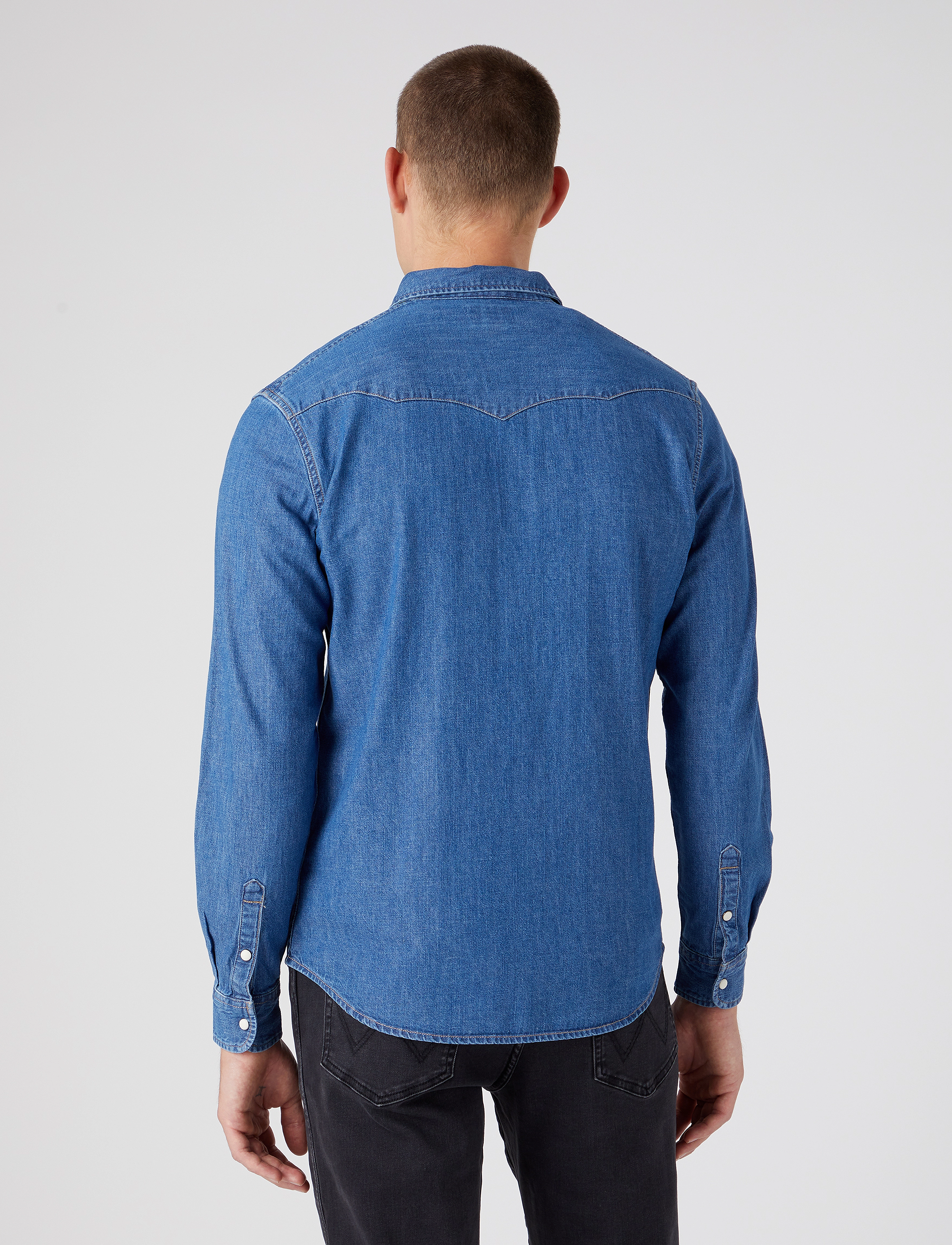 Wrangler - LS WESTERN SHIRT - midstone - 4