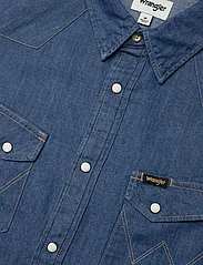 Wrangler - LS WESTERN SHIRT - jeansskjorter - midstone - 7