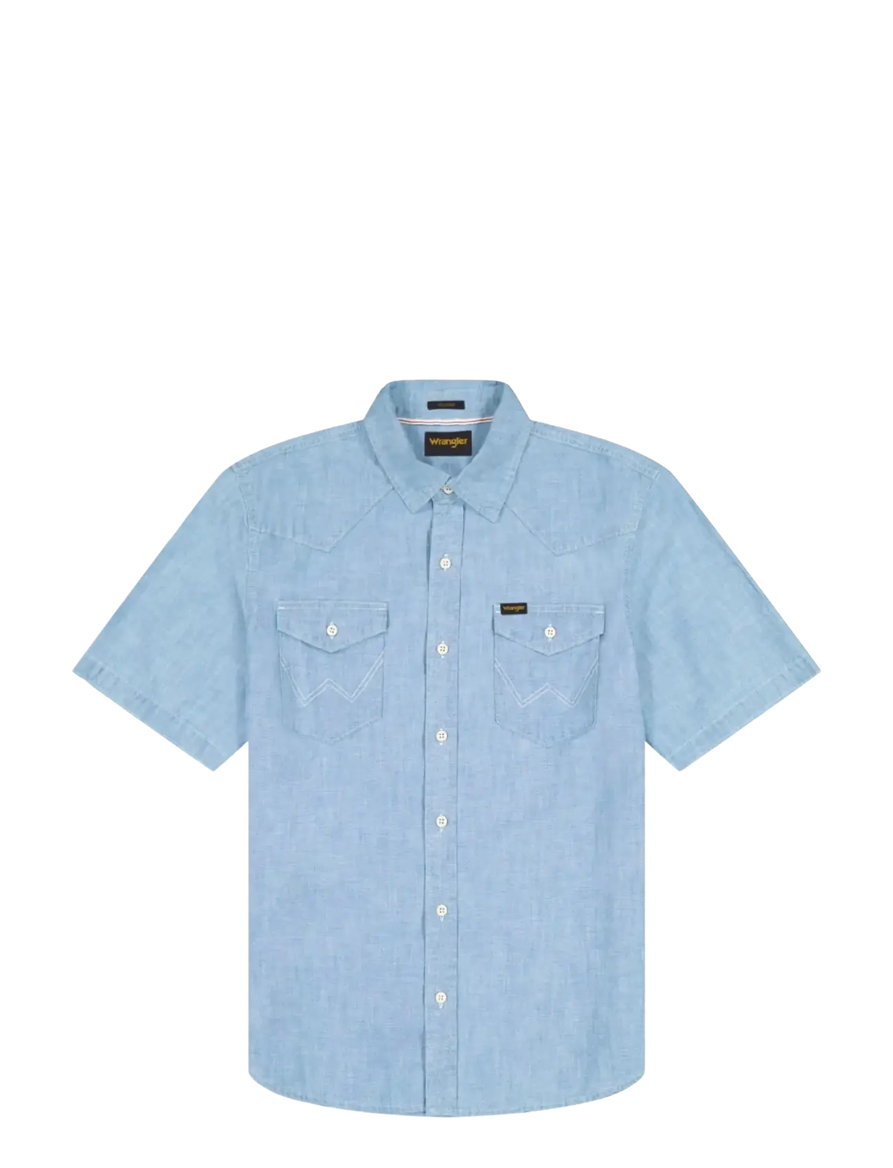 WRANGLER Ss Western Shirt Blau - Sx00 - Herren