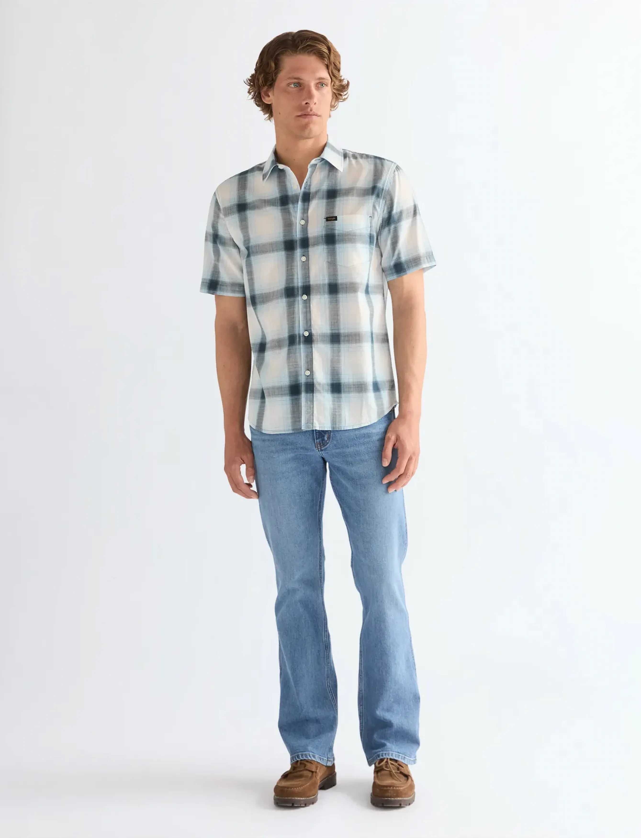 Wrangler - SS 1 PKT SHIRT - laveste priser - midnight navy - 4