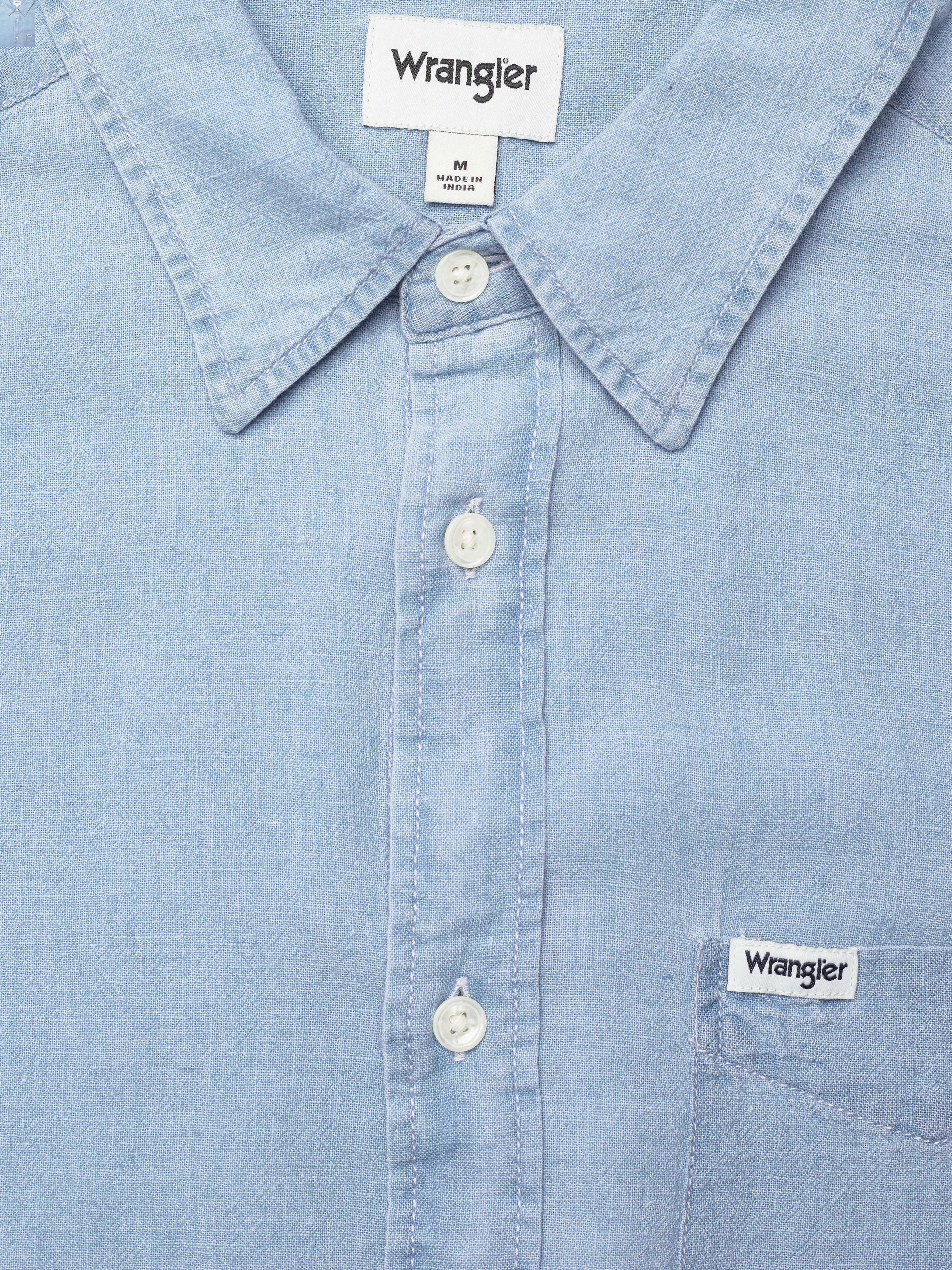 Wrangler - SS 1 PKT SHIRT - light indigo - 2
