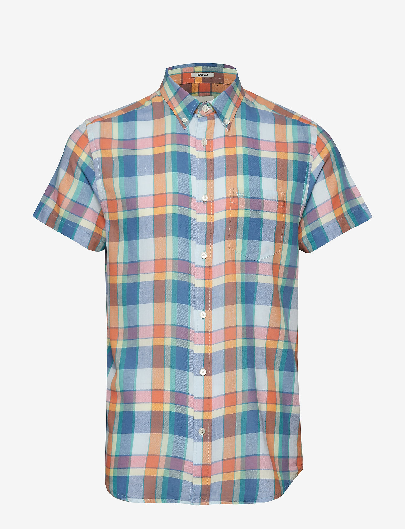 Wrangler - SS 1 PKT BUTTON DOWN - tangerine - 0