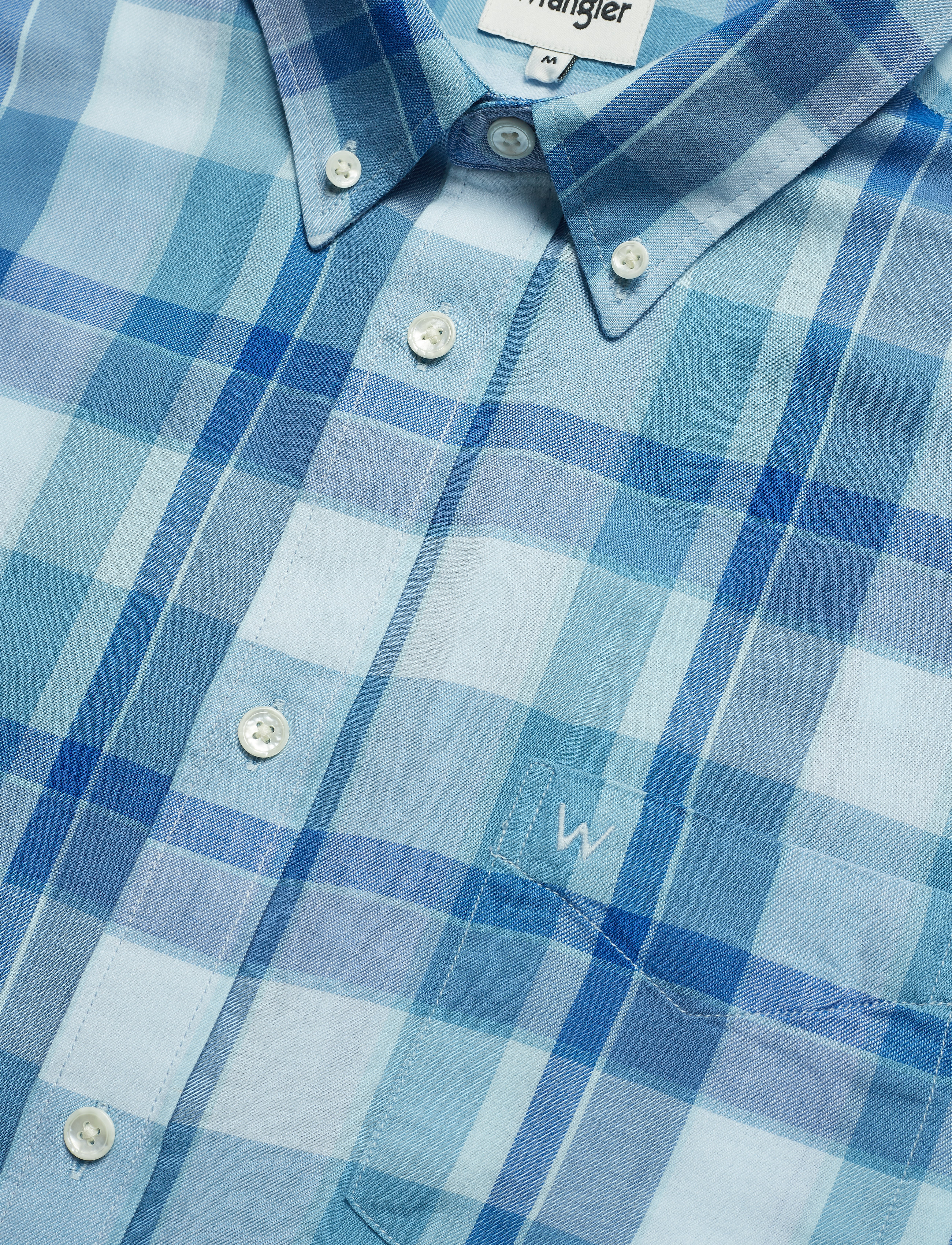 Wrangler - SS 1 PKT BUTTON DOWN - niagara blue - 3