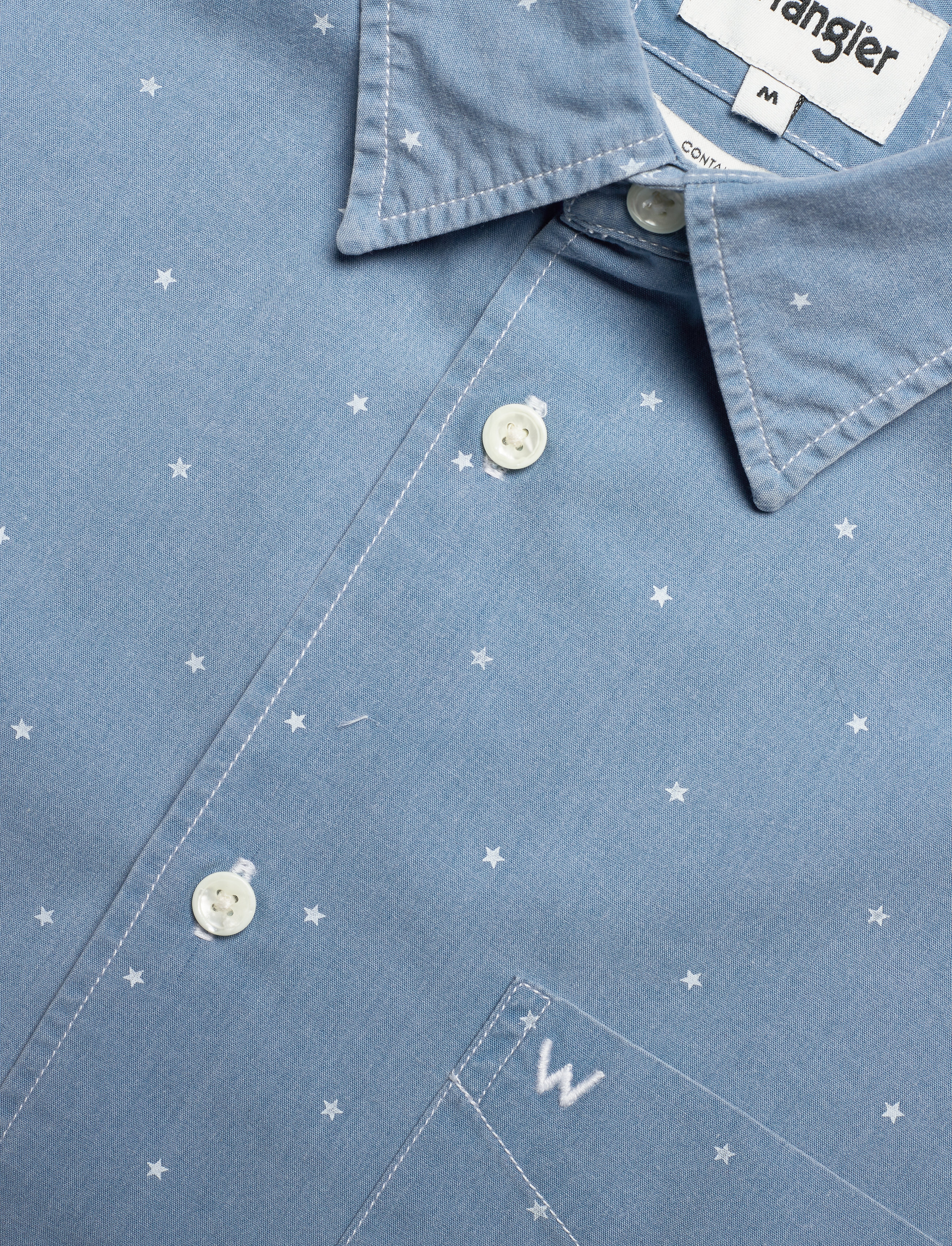 Wrangler - SS 1 PKT SHIRT - cerulean blue - 3