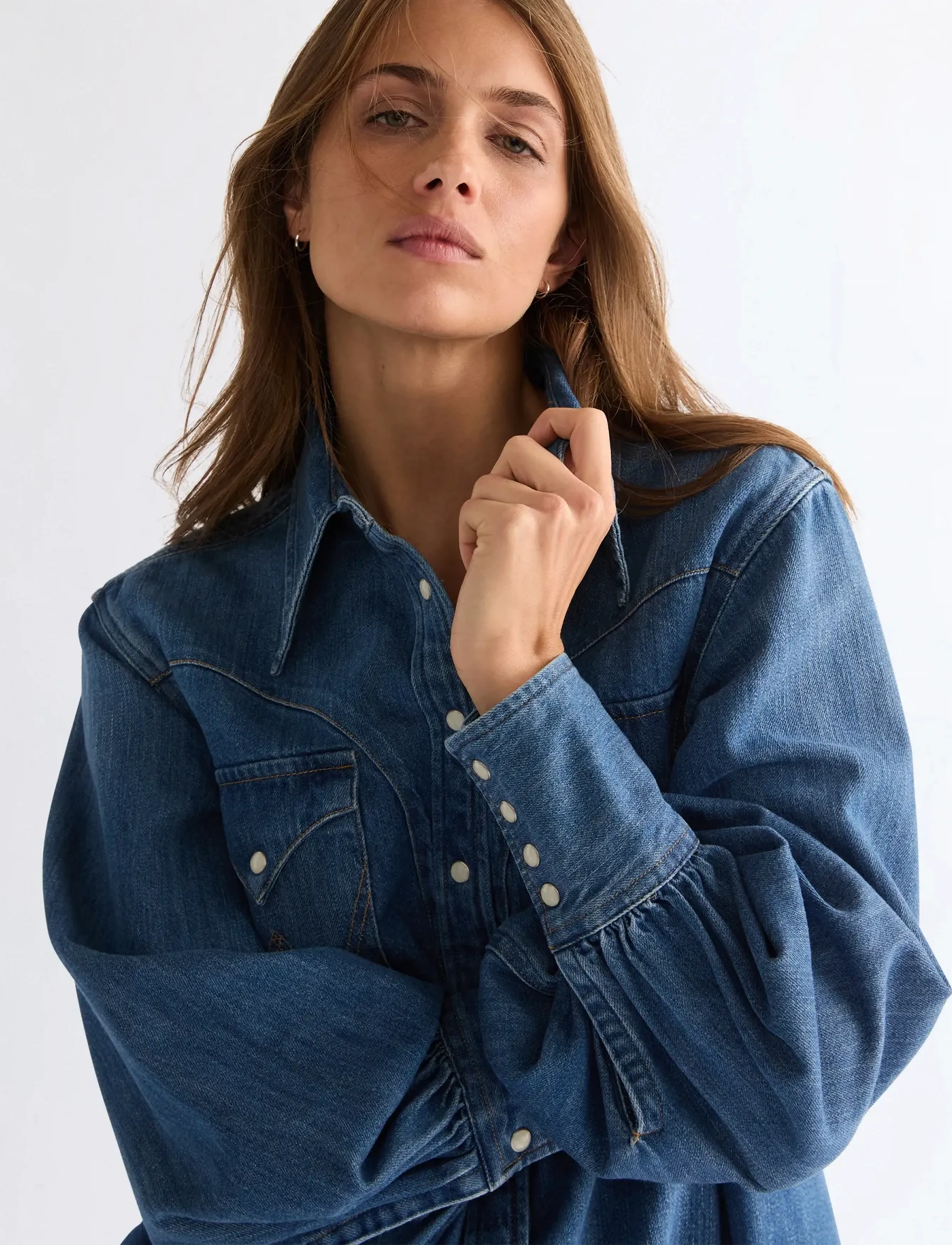 Wrangler - EXAGGERATED WESTERN - krekli ar garām piedurknēm - court classic - 4