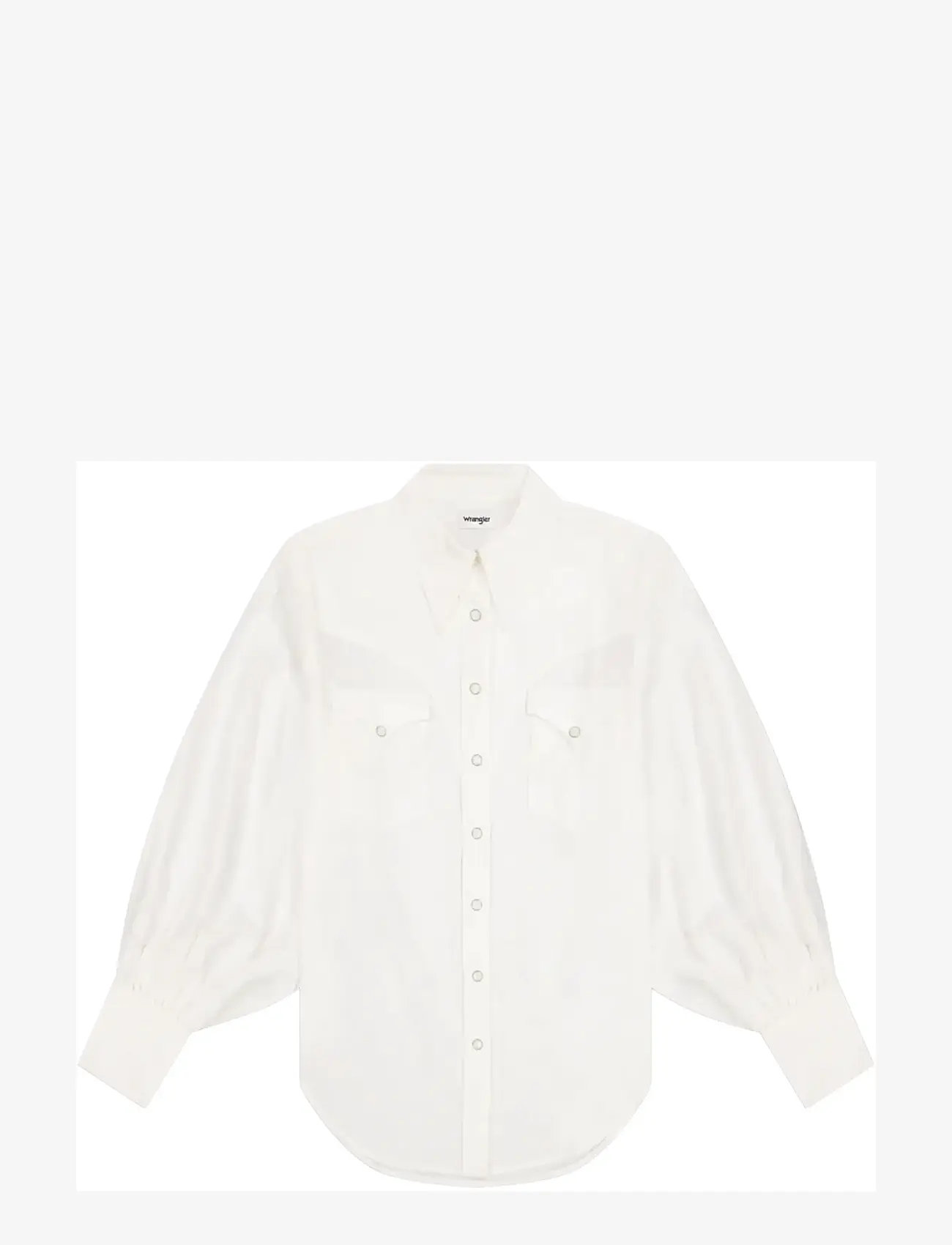 Wrangler - EXAGGERATED WESTERN - pikkade varrukatega särgid - worn white - 1