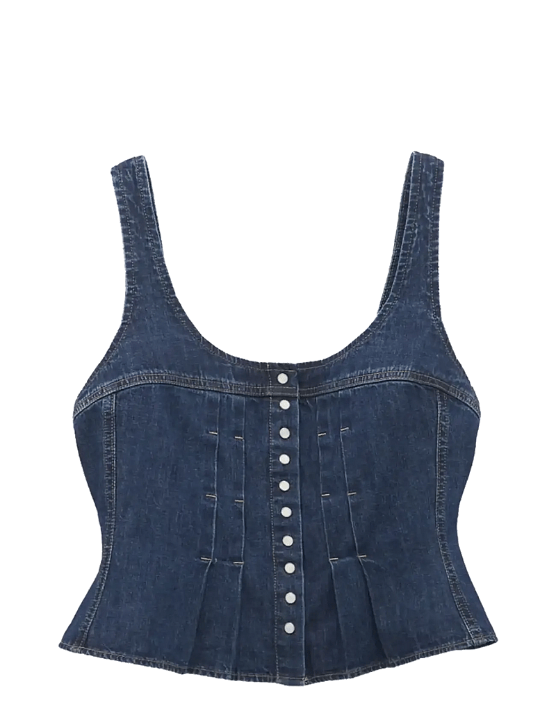 Wrangler - PLEATED CORSET TOP - nabapluusid - lone rider - 1