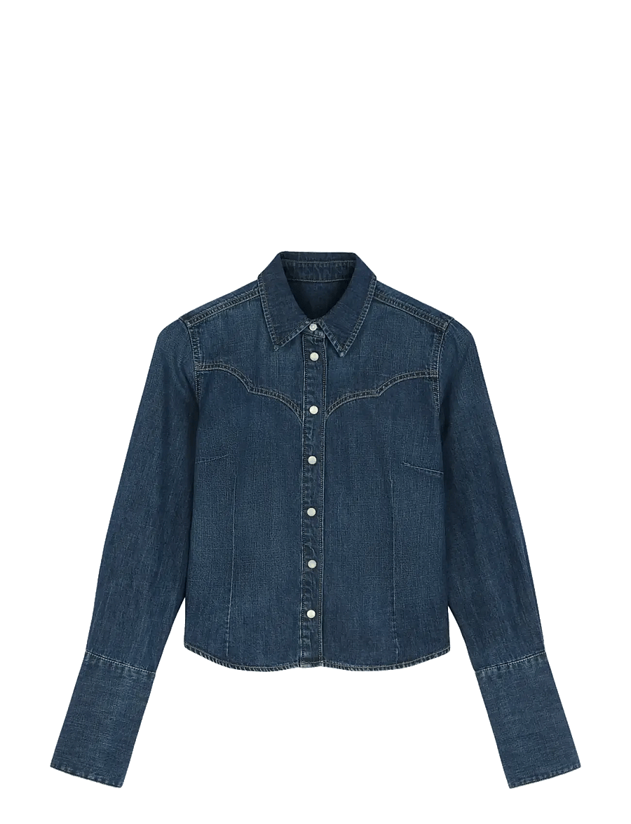 Wrangler - BELL WESTERN SHIRT - midnight wash - 1