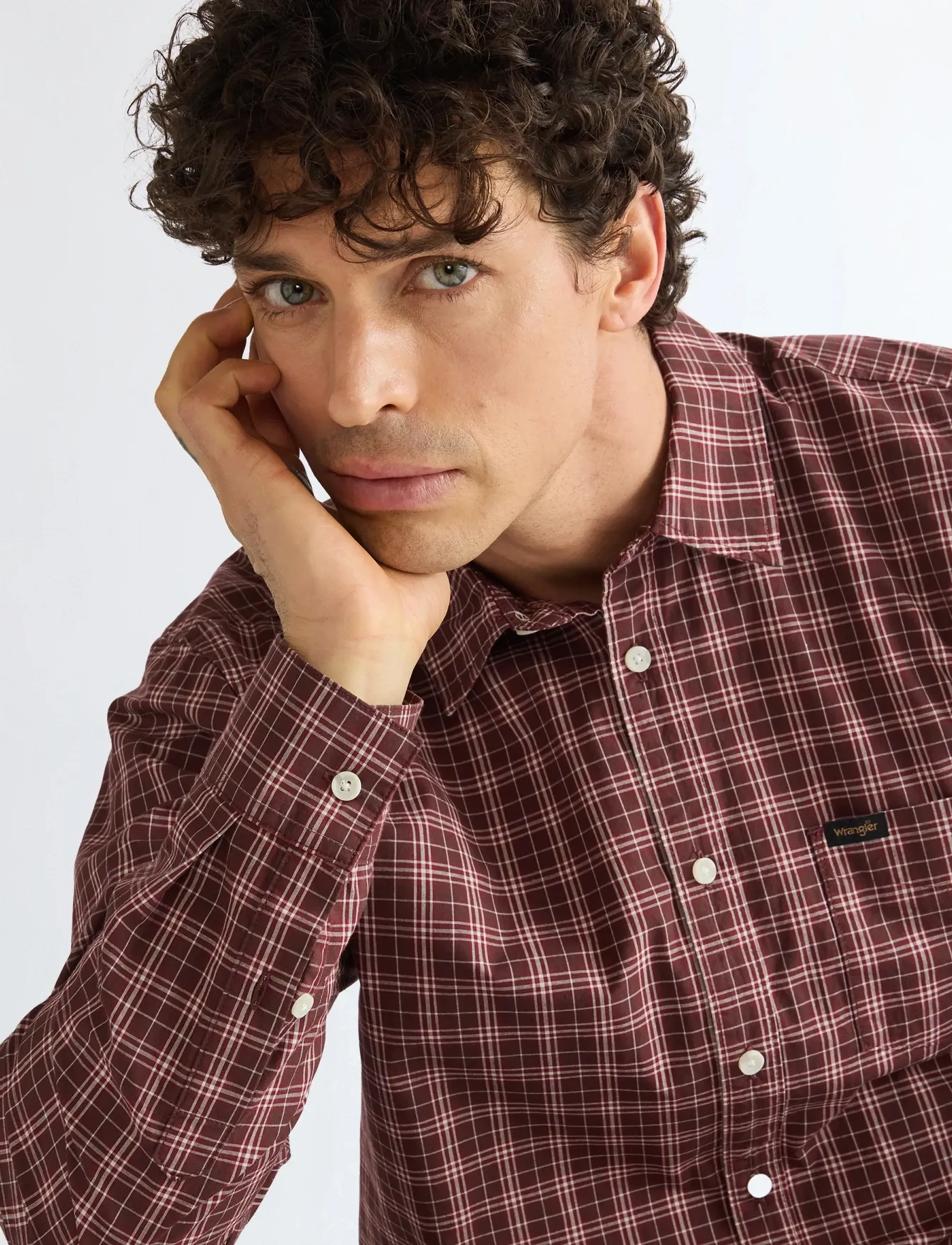 Wrangler - 1 PKT SHIRT - mehed - bitter chocolate - 5