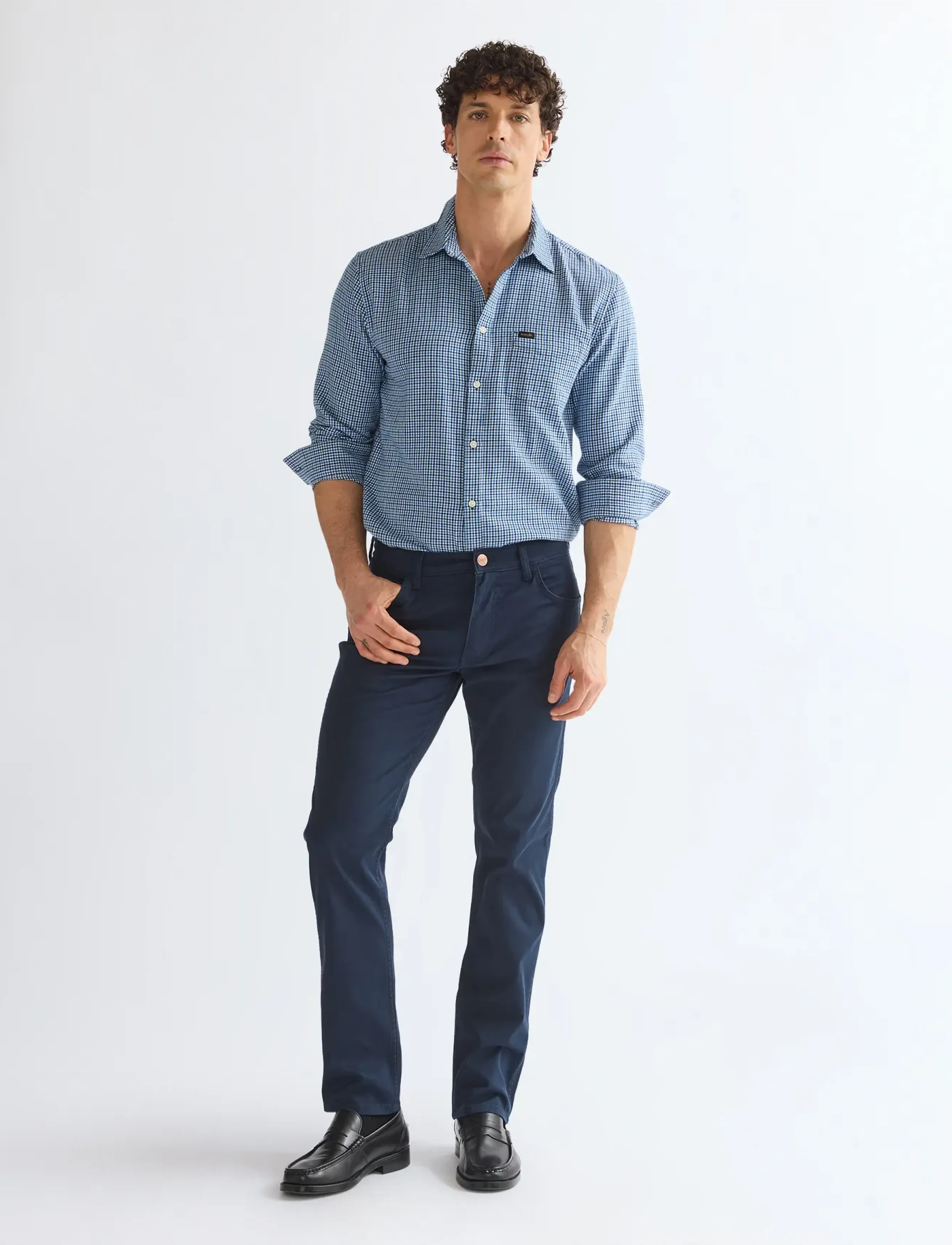 Wrangler - 1 PKT SHIRT - mehed - blue - 3